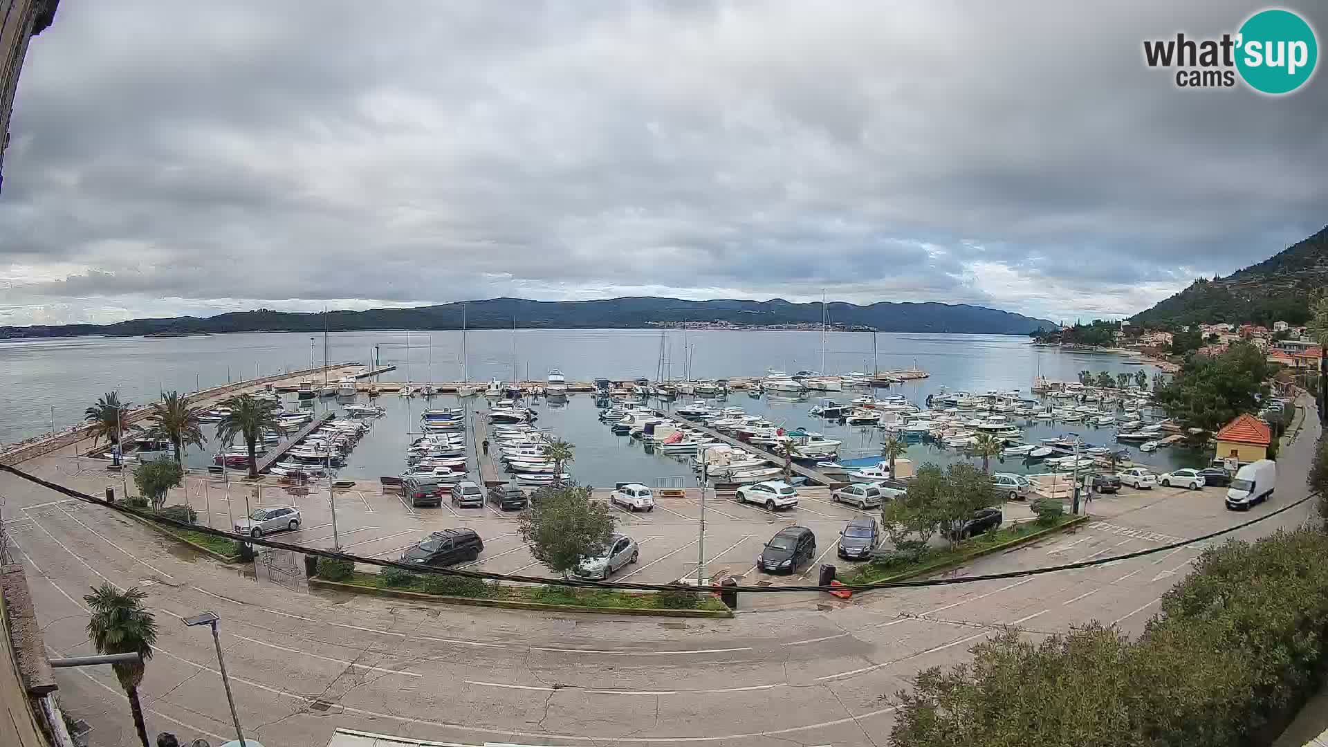 Webcam Orebić Riva – Ferry a Korčula en vivo