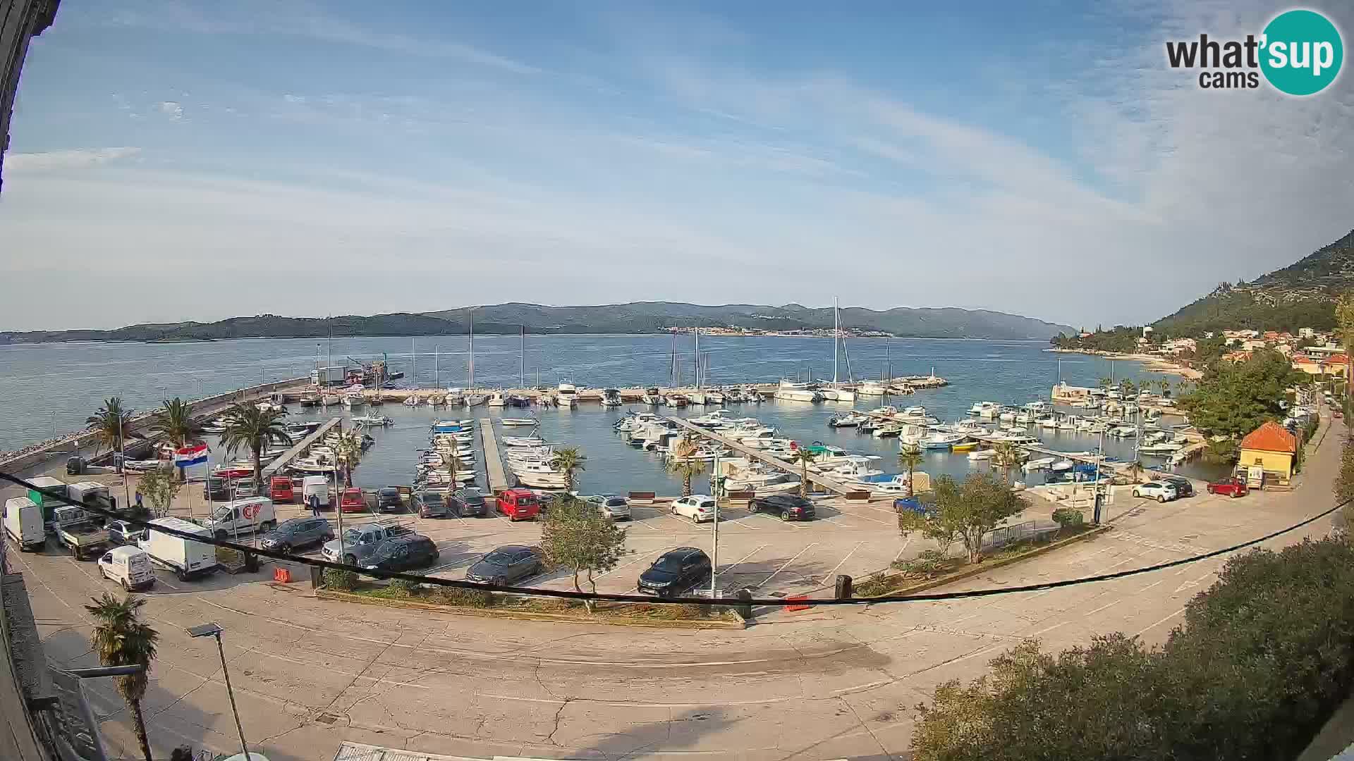 Webcam Orebić Riva – Ferry to Korčula Live
