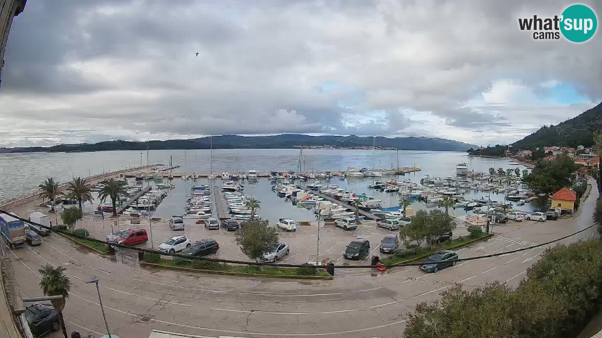 Webcam Orebić Riva – Ferry to Korčula Live