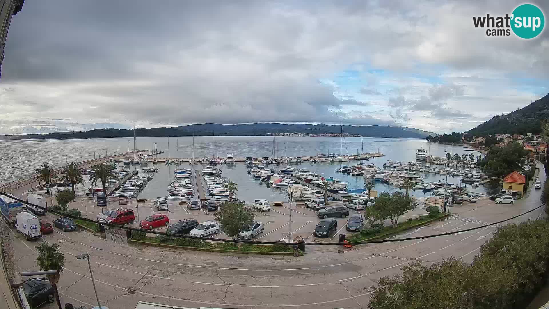 Webcam Orebić Riva – Ferry vers Korčula en direct