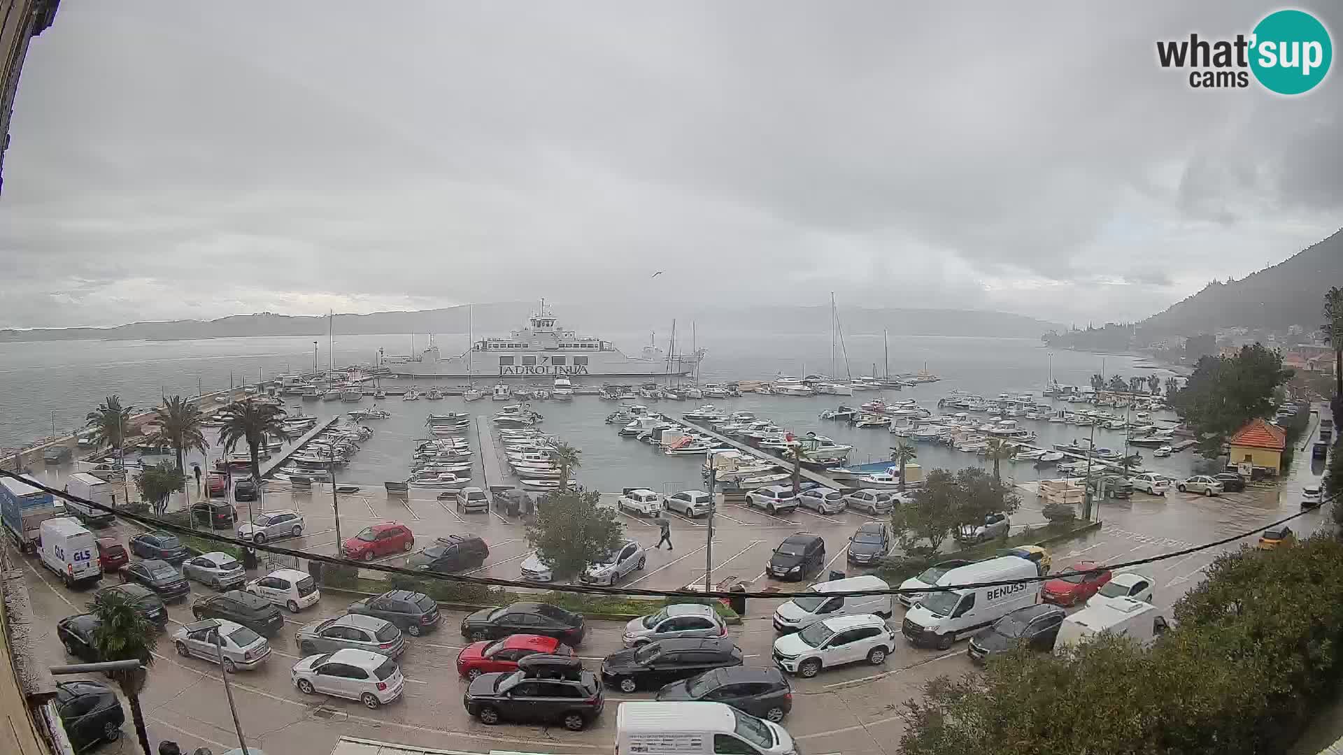 Webcam Orebić Riva – Ferry to Korčula Live