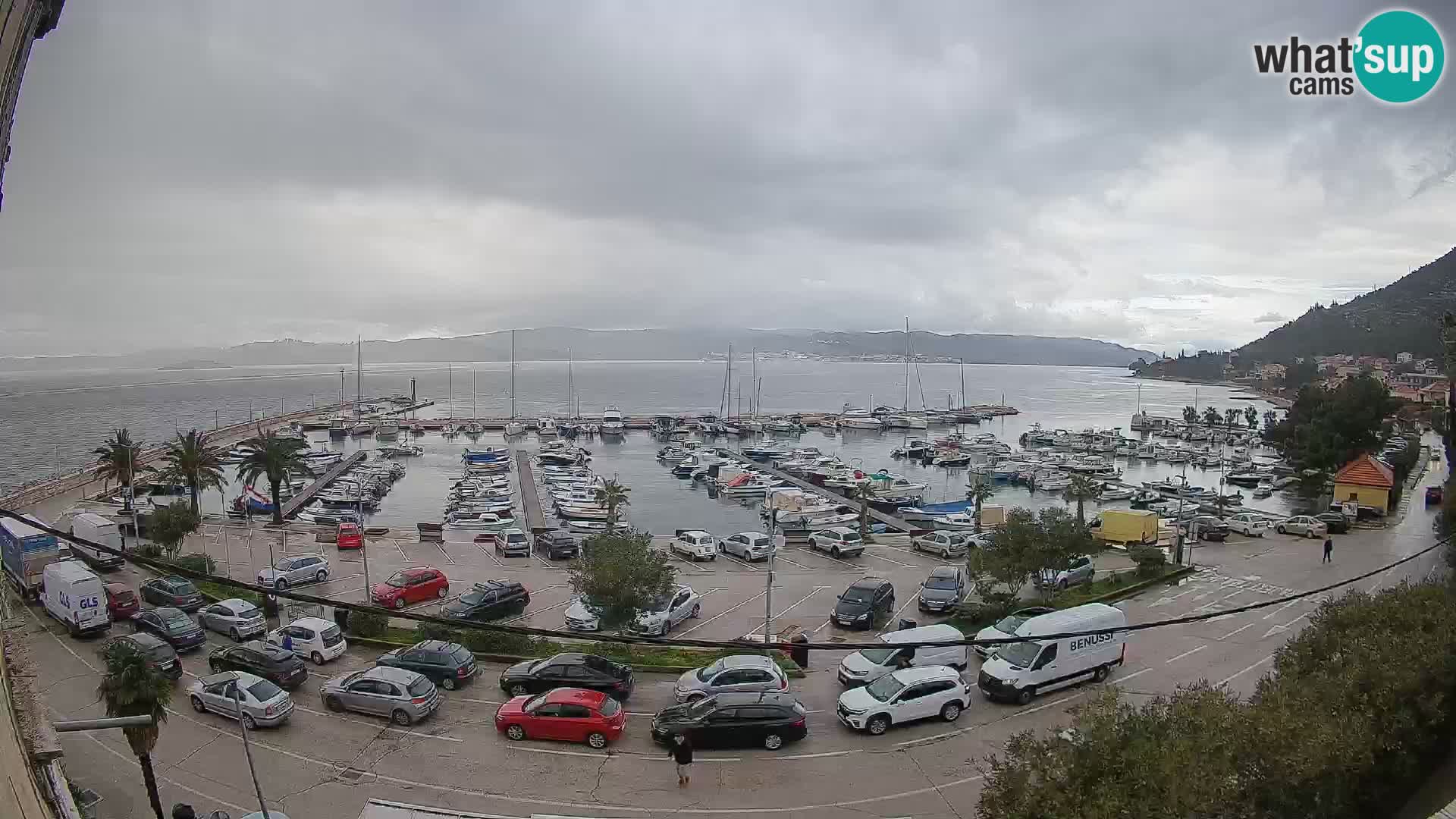 Webcam Orebić Riva – Ferry to Korčula Live