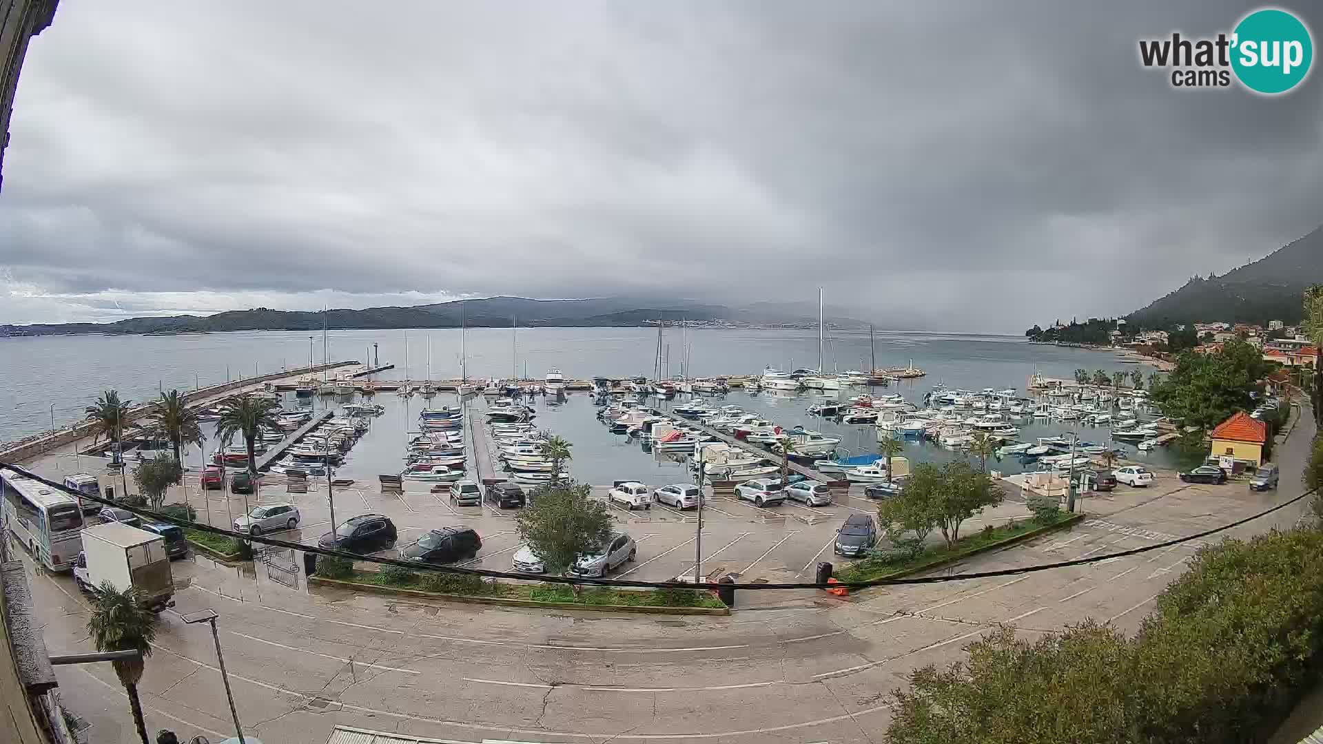 Web kamera Orebić Riva – Trajekt za Korčulu uživo