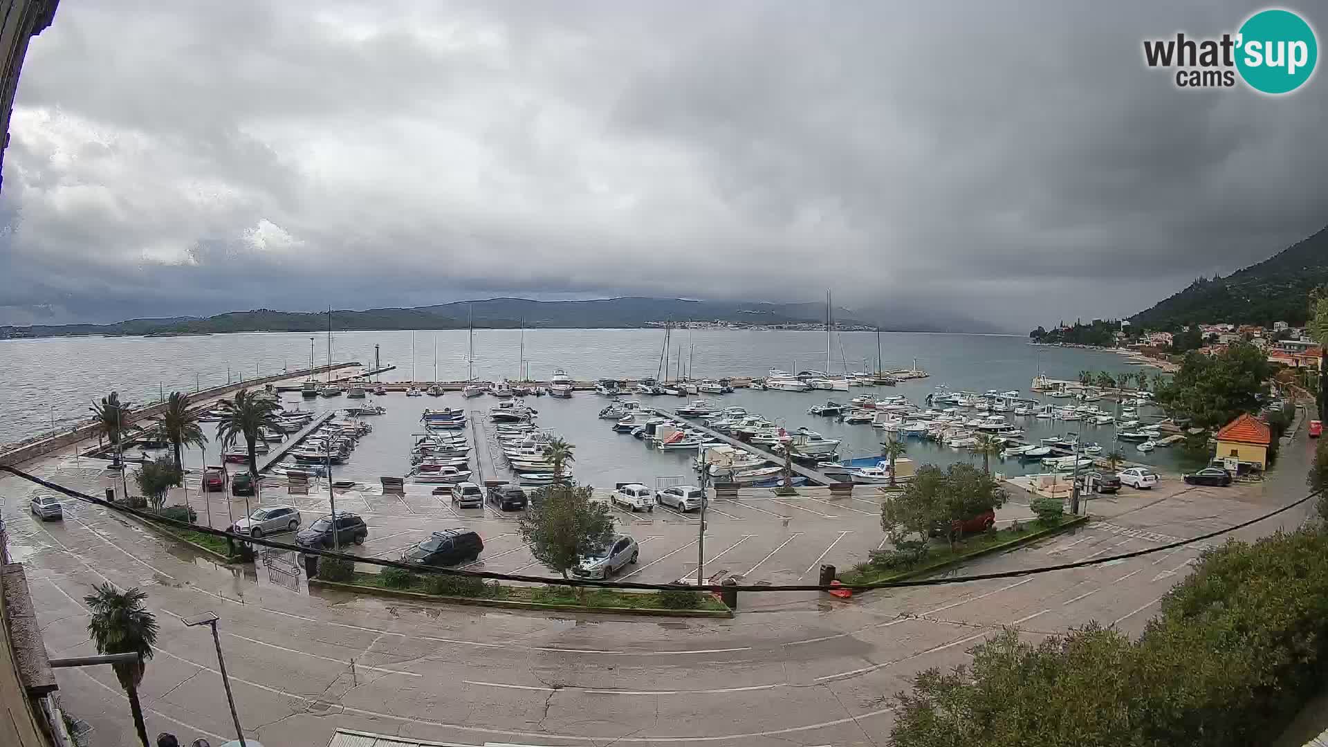 Webcam Orebić Uferpromenade – Fähre nach Korčula Live