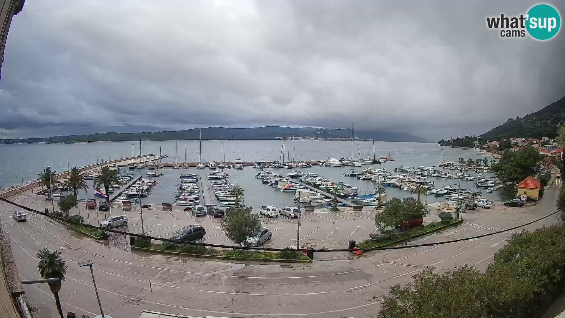 Webcam Orebić Riva – Ferry to Korčula Live