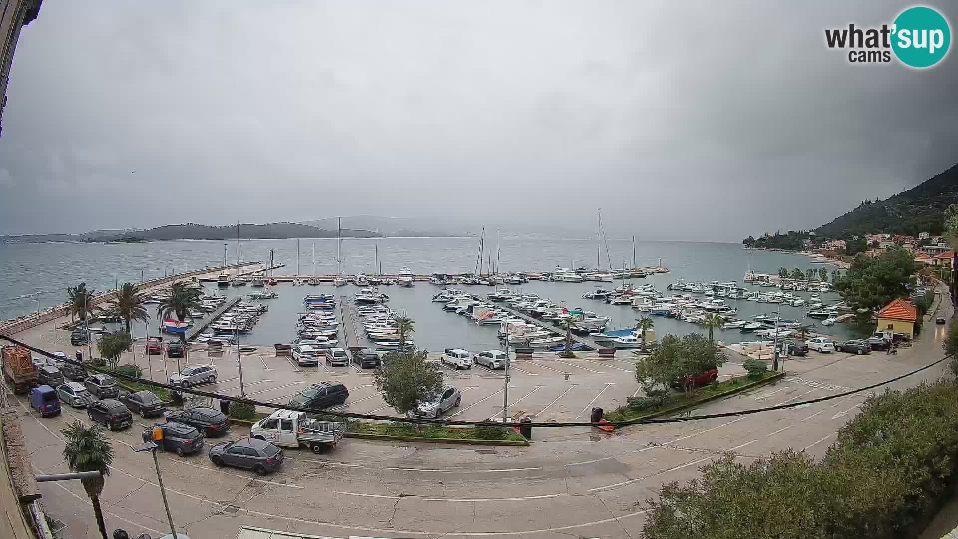 Webcam Orebić Uferpromenade – Fähre nach Korčula Live
