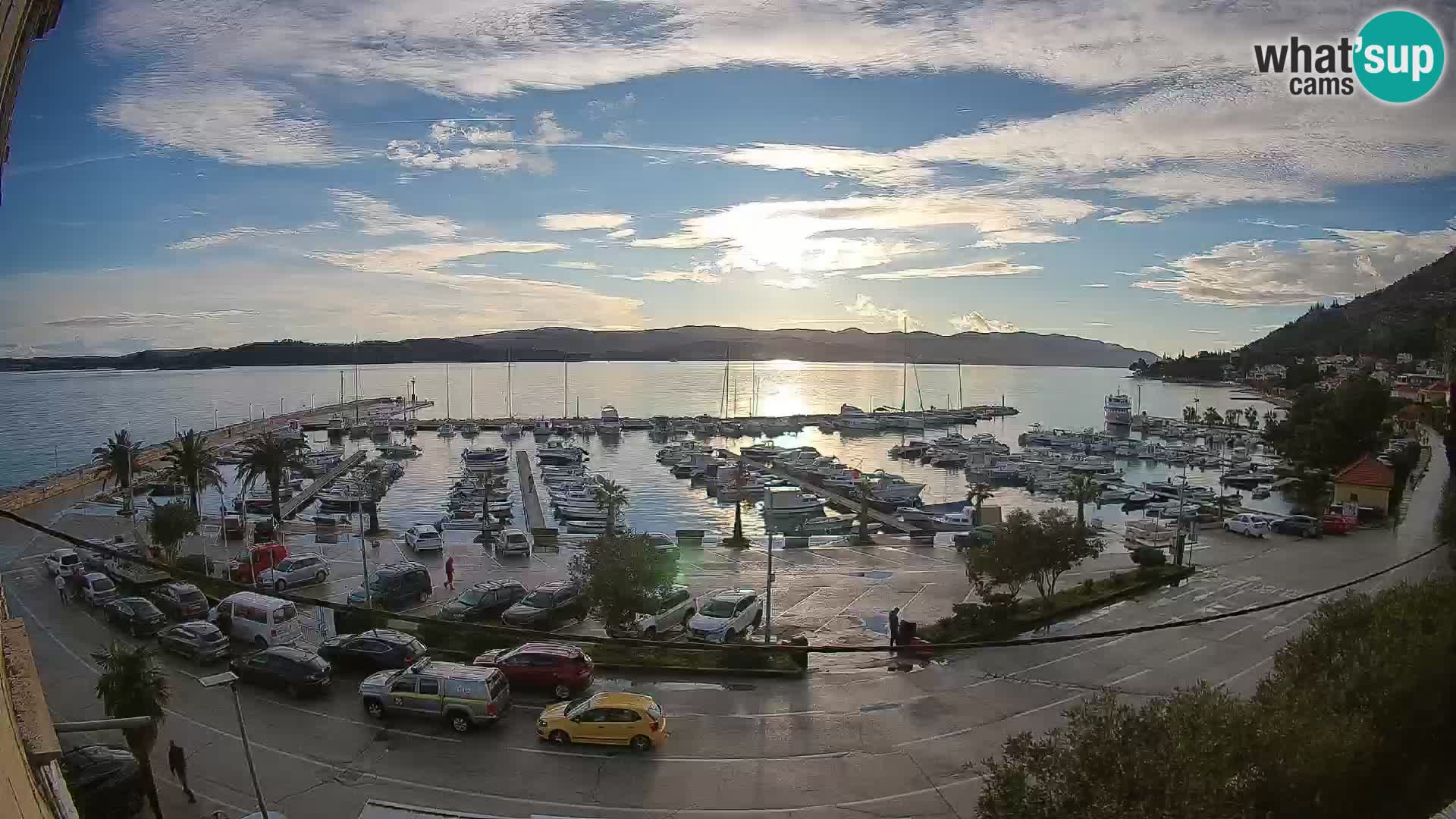 Webcam Orebić Uferpromenade – Fähre nach Korčula Live