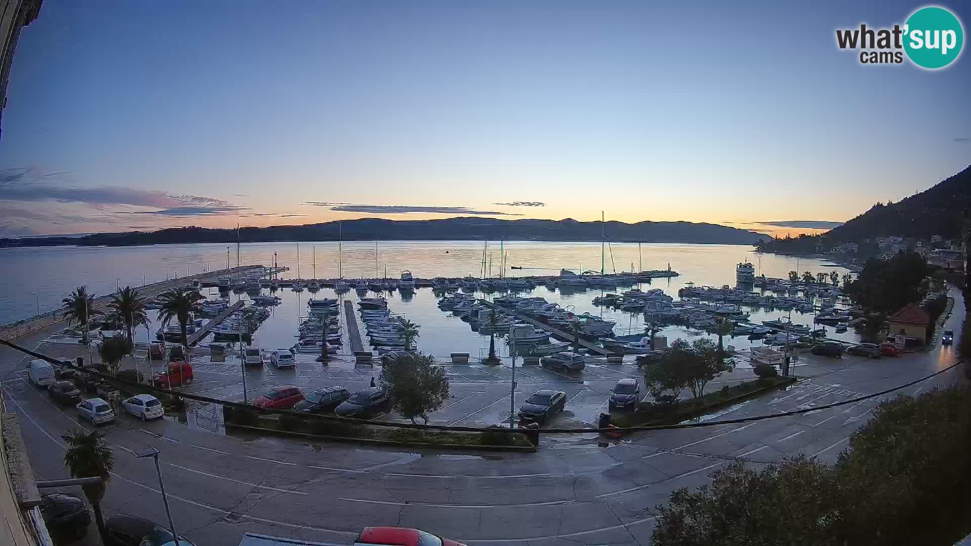 Webcam Orebić Riva – Ferry to Korčula Live