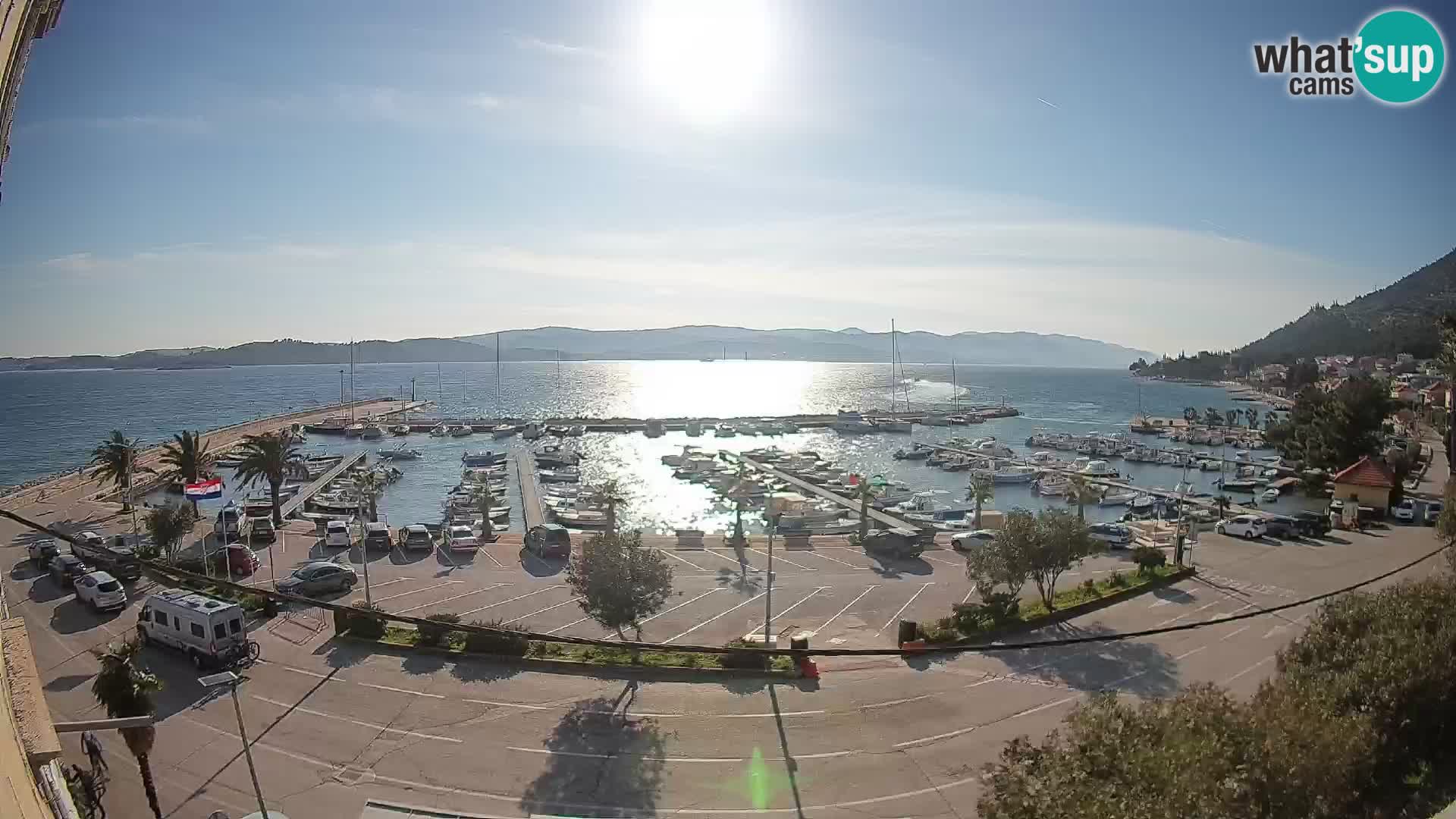 Webcam Orebić Riva – Ferry to Korčula Live