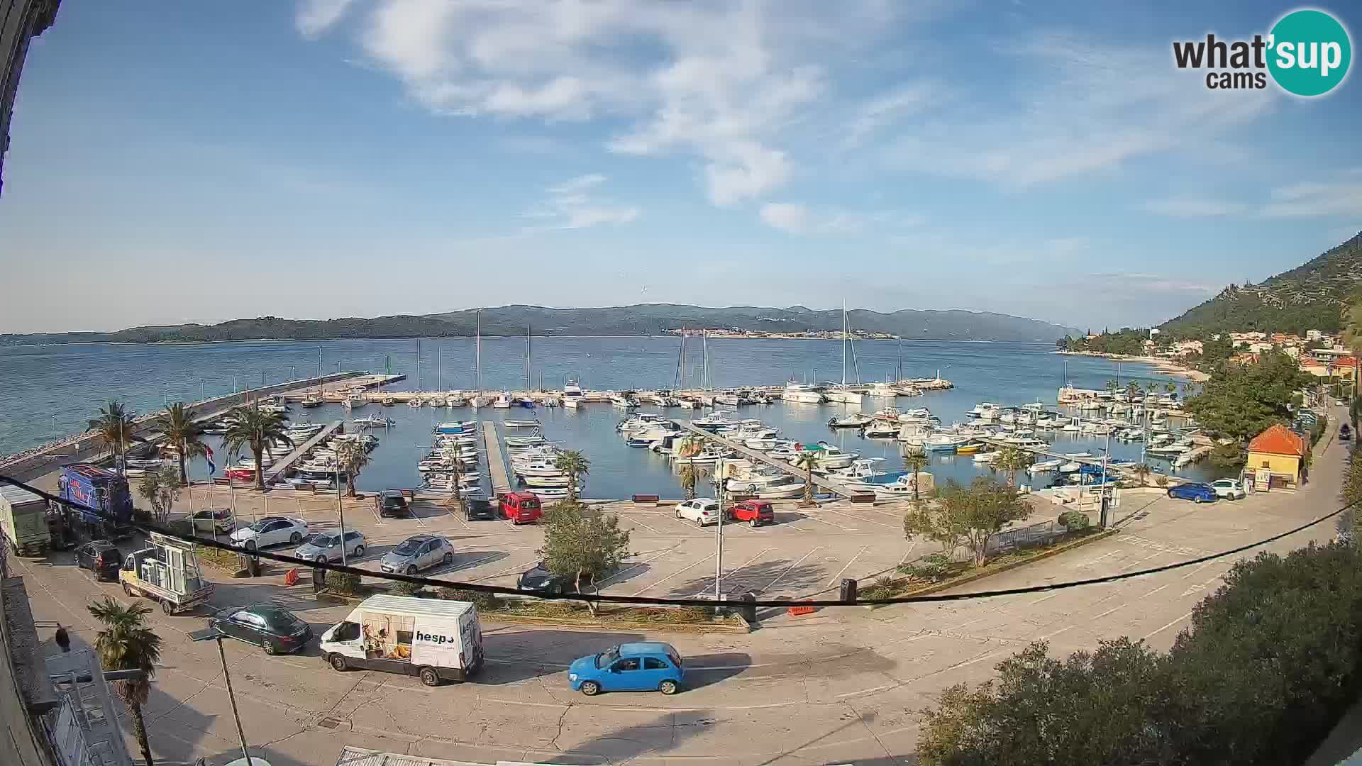 Webcam Orebić Riva – Ferry a Korčula en vivo