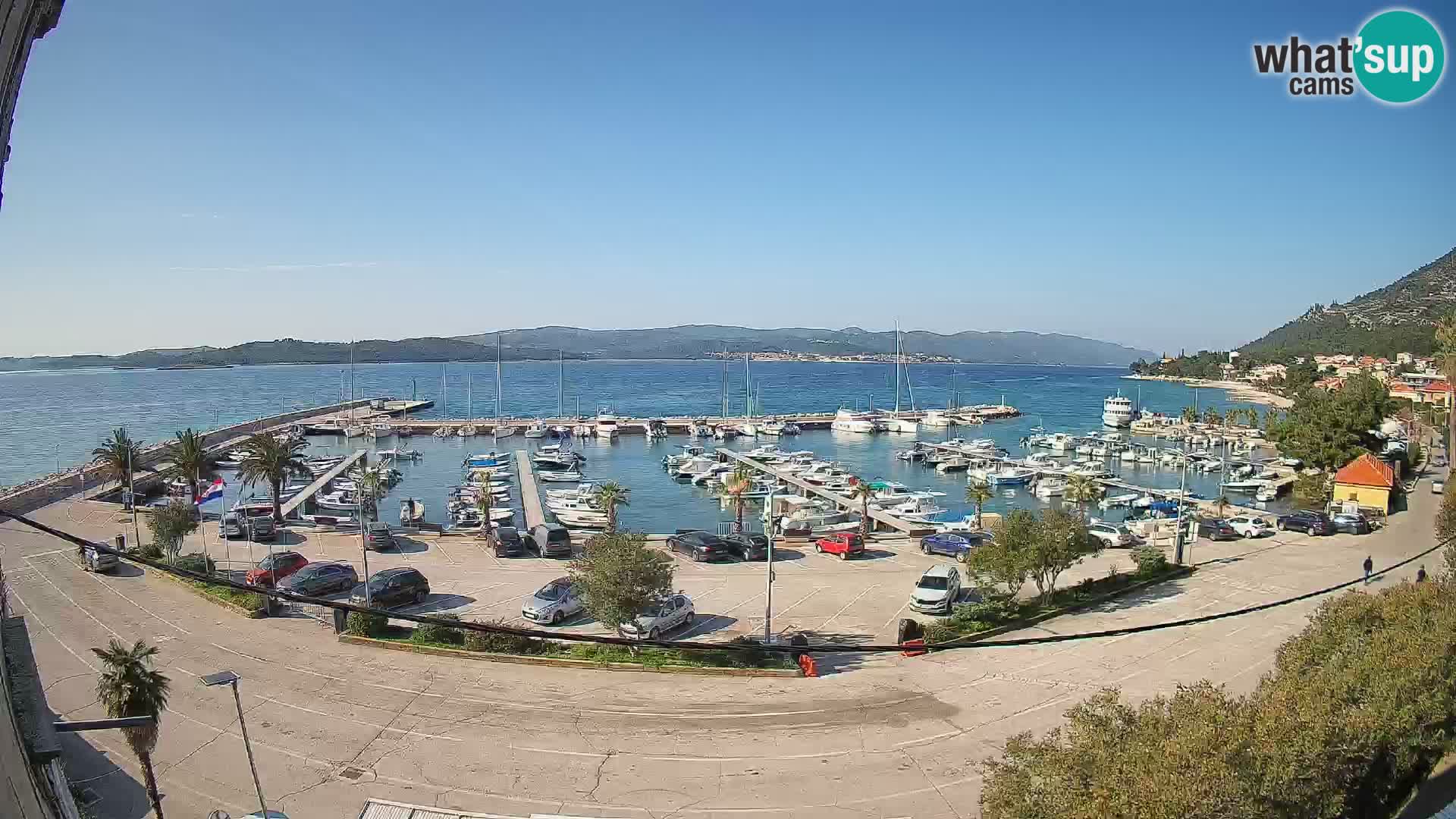 Webcam Orebić Riva – Ferry vers Korčula en direct