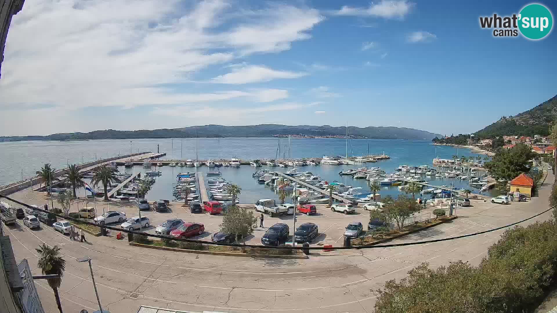 Web kamera Orebić Riva – Trajekt za Korčulu uživo