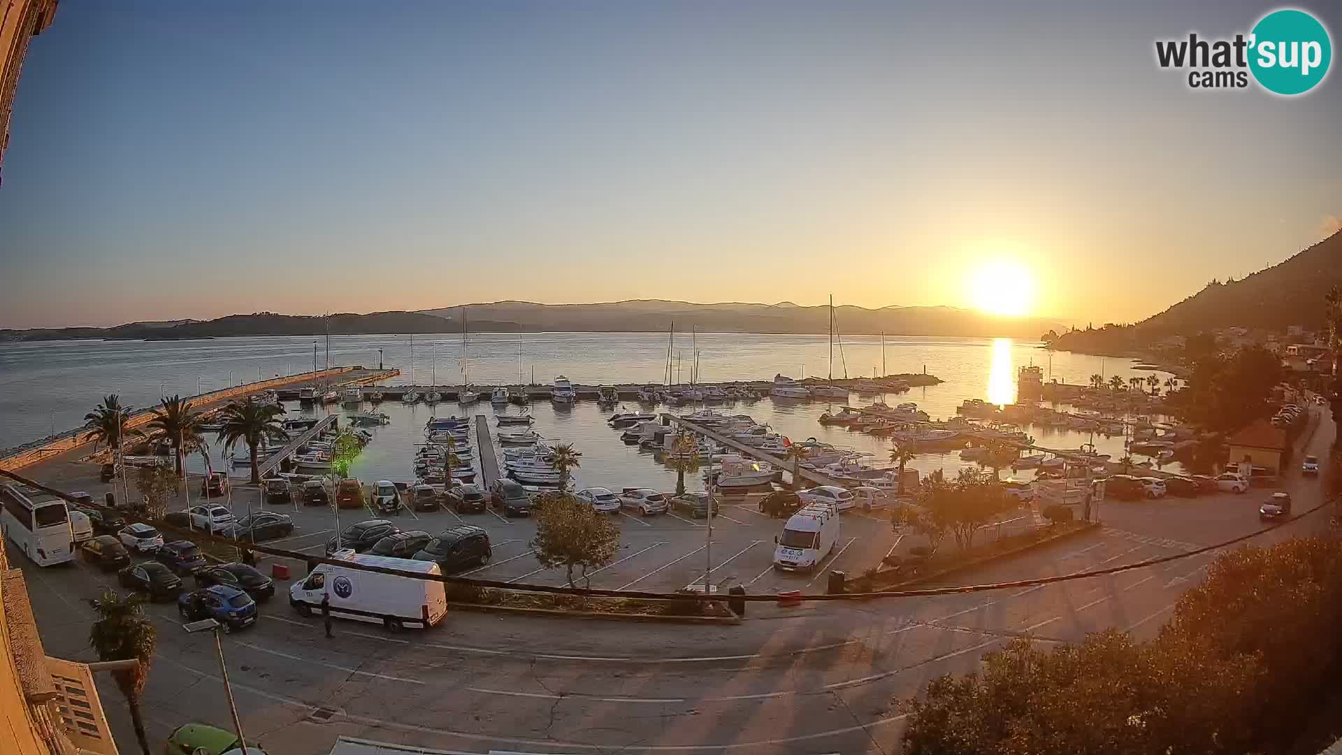 Webcam Orebić Riva – Ferry vers Korčula en direct