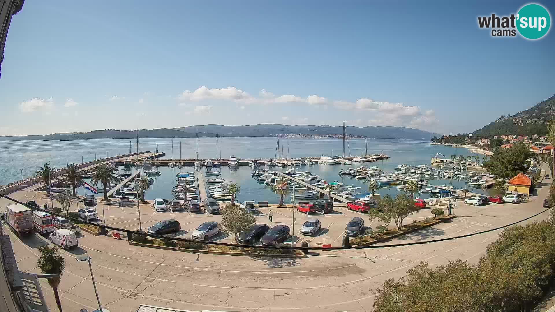 Web kamera Orebić Riva – Trajekt za Korčulu uživo