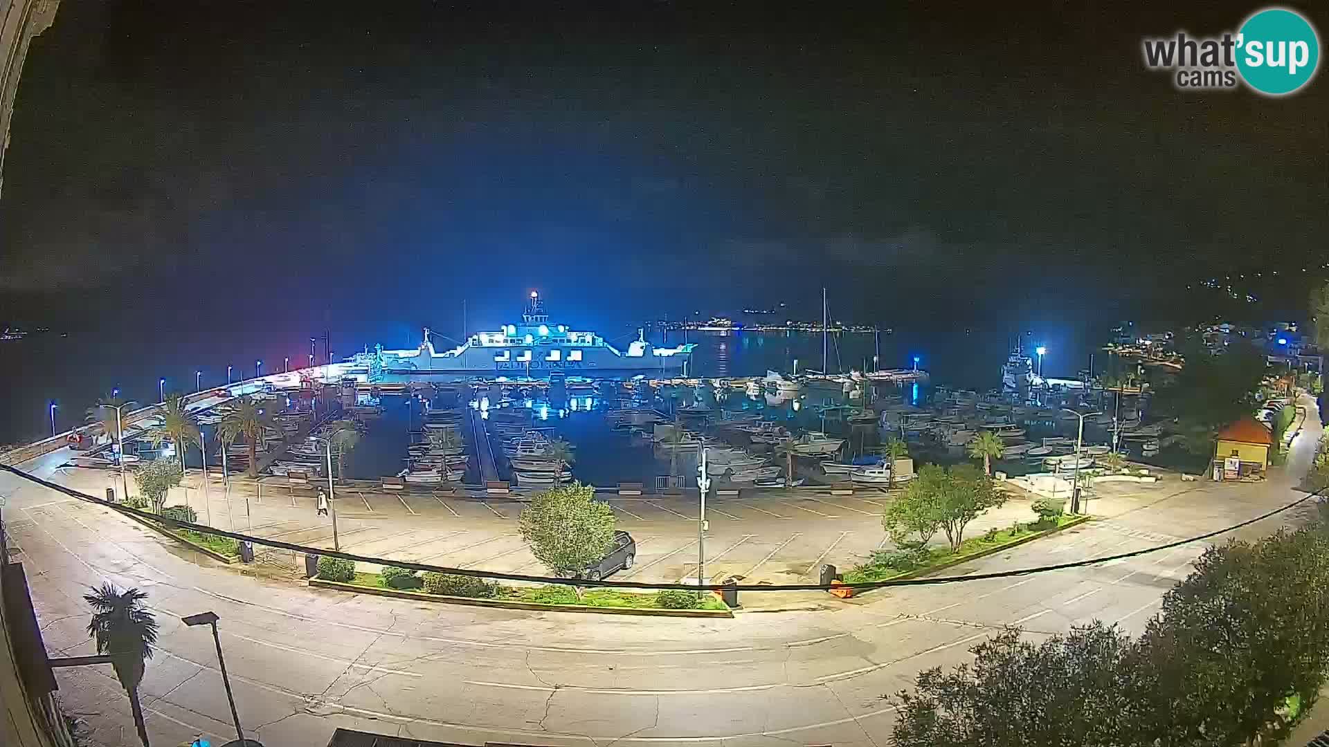 Webcam Orebić Uferpromenade – Fähre nach Korčula Live