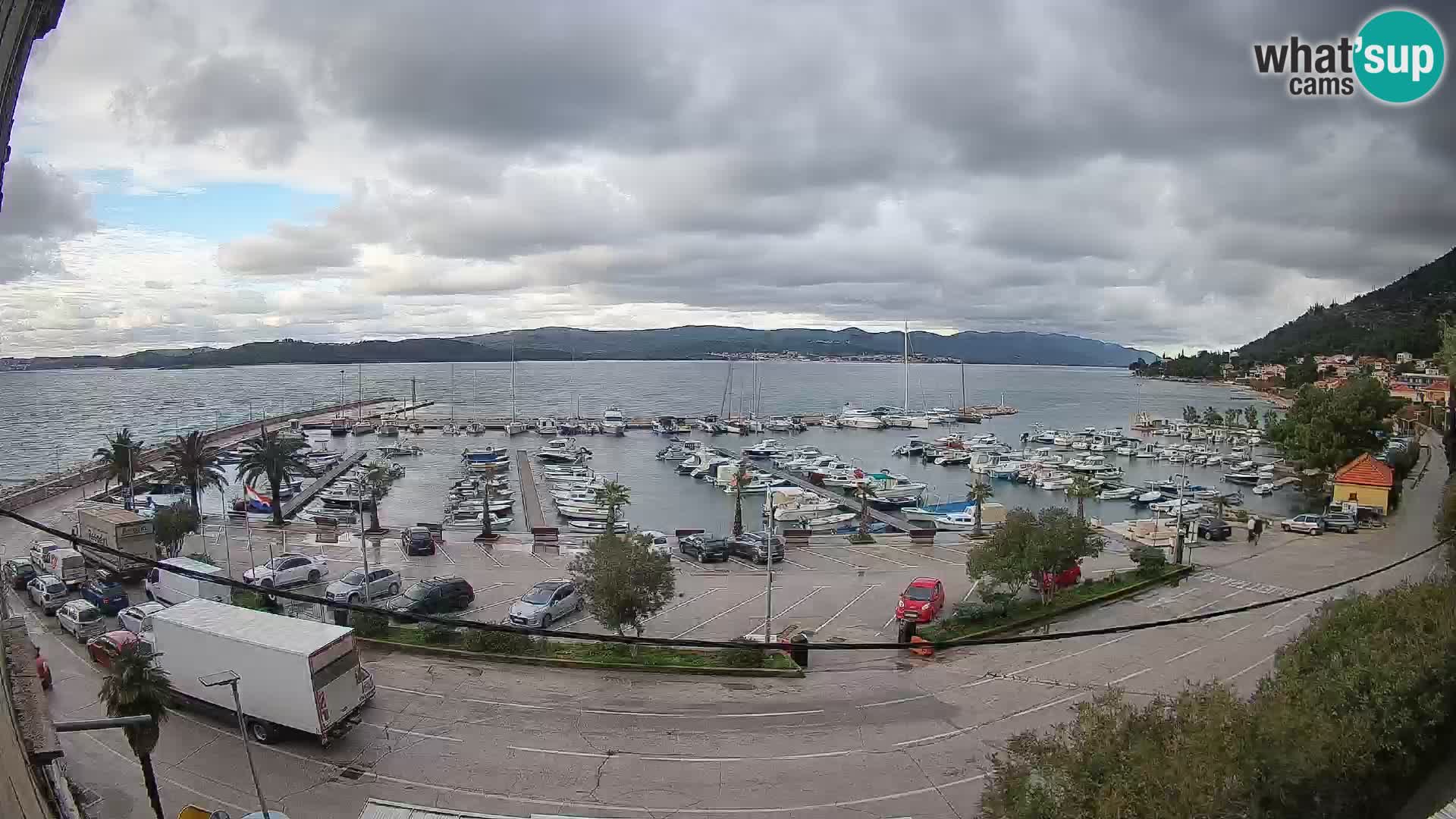 Webcam Orebić Riva – Ferry a Korčula en vivo