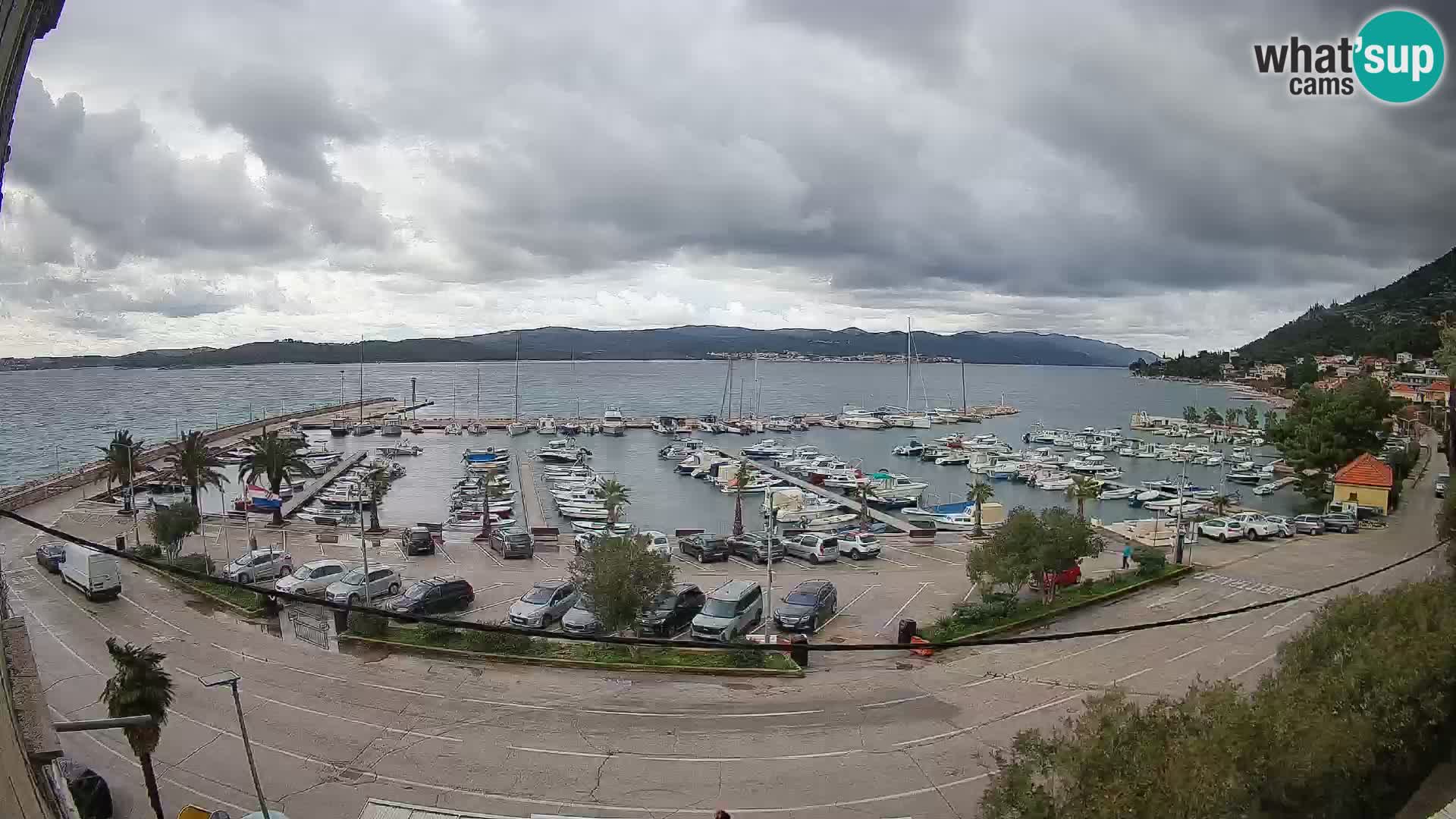 Webcam Orebić Riva – Ferry to Korčula Live