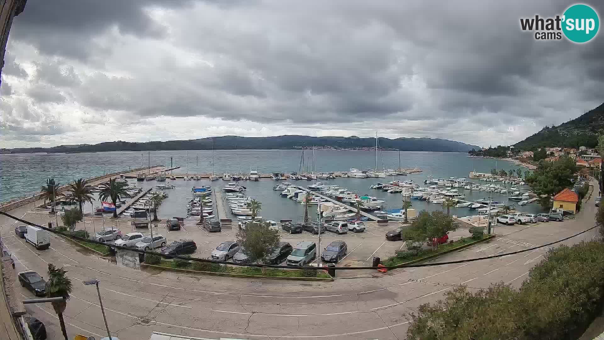 Webcam Orebić Riva – Ferry to Korčula Live