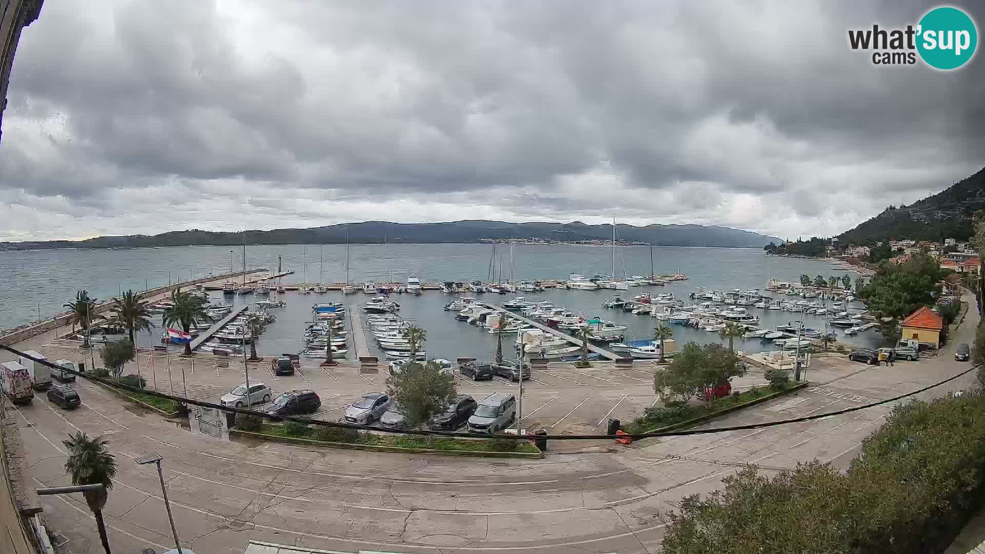 Webcam Orebić Riva – Ferry to Korčula Live