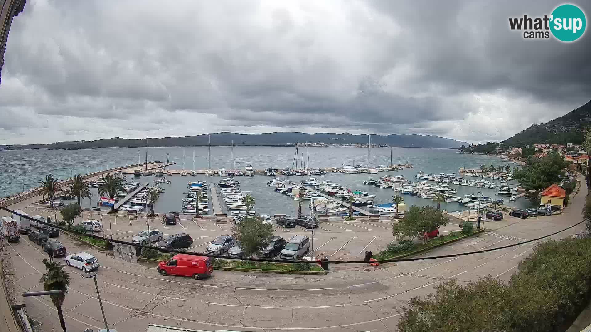 Webcam Orebić Uferpromenade – Fähre nach Korčula Live