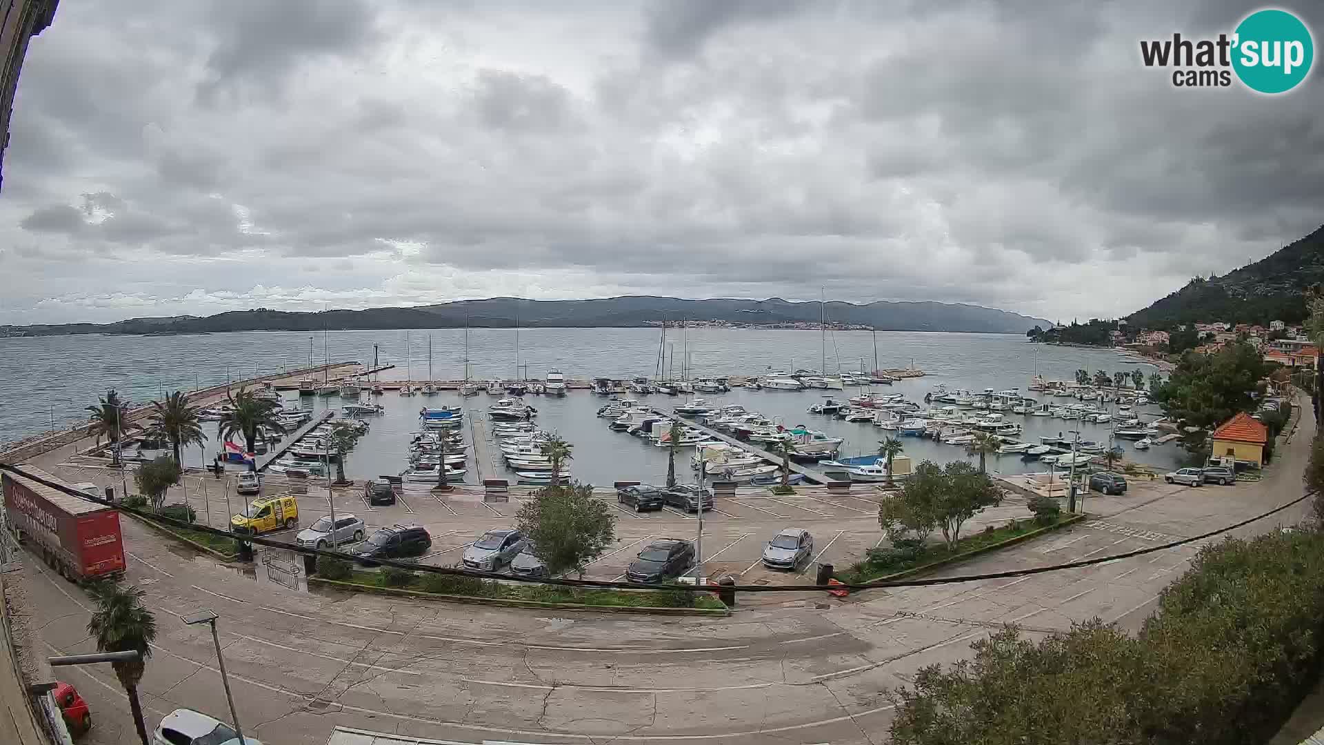Webcam Orebić Riva – Ferry vers Korčula en direct