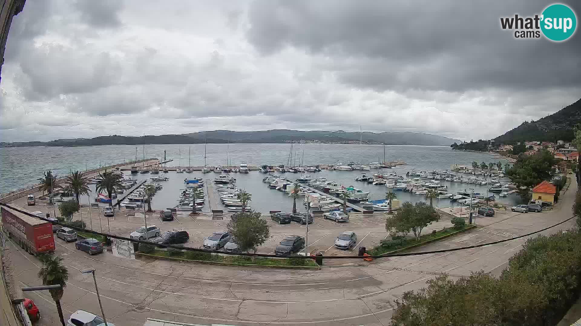 Webcam Orebić Riva – Ferry a Korčula en vivo