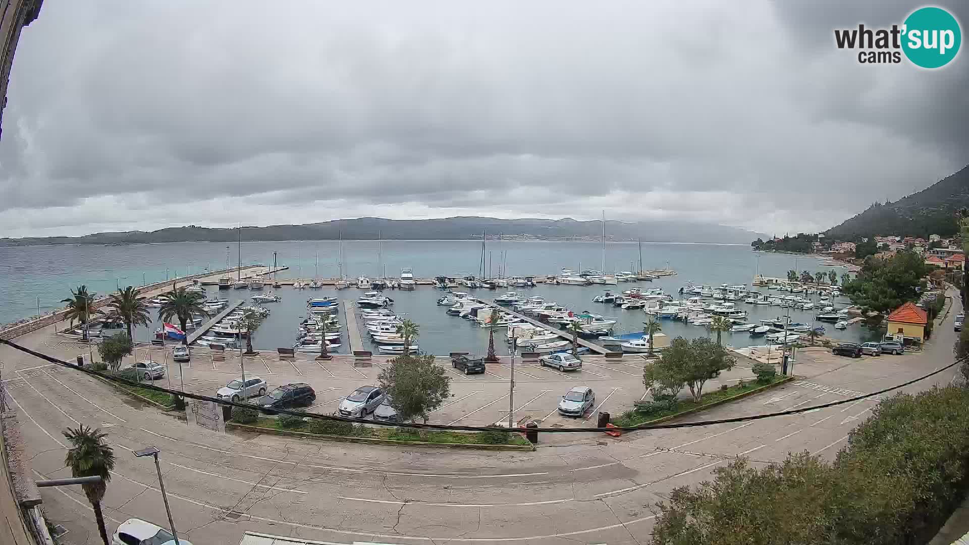 Webcam Orebić Riva – Ferry a Korčula en vivo