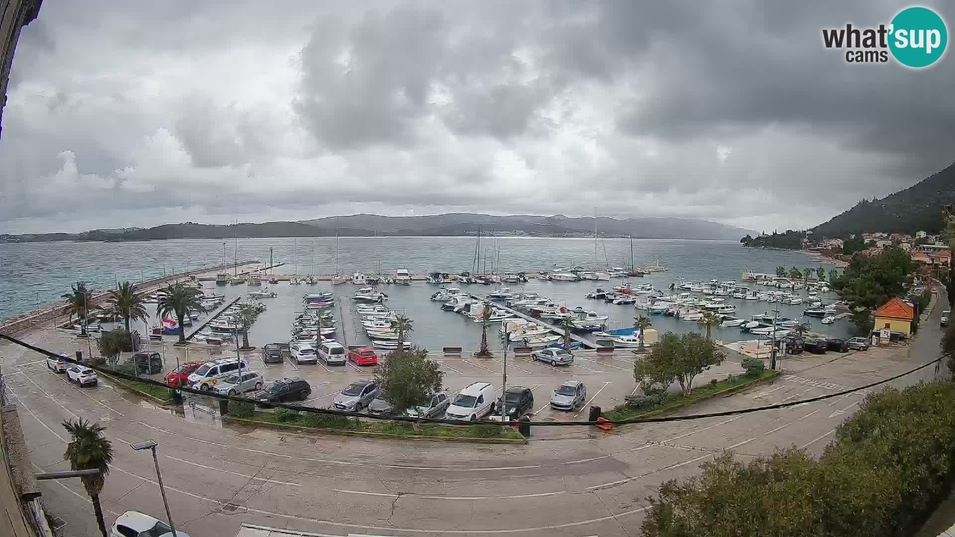 Webcam Orebić Riva – Ferry a Korčula en vivo