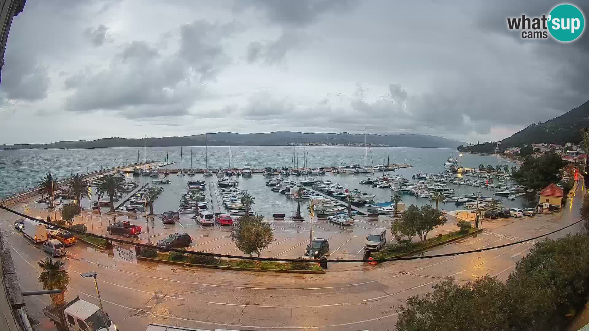 Webcam Orebić Uferpromenade – Fähre nach Korčula Live