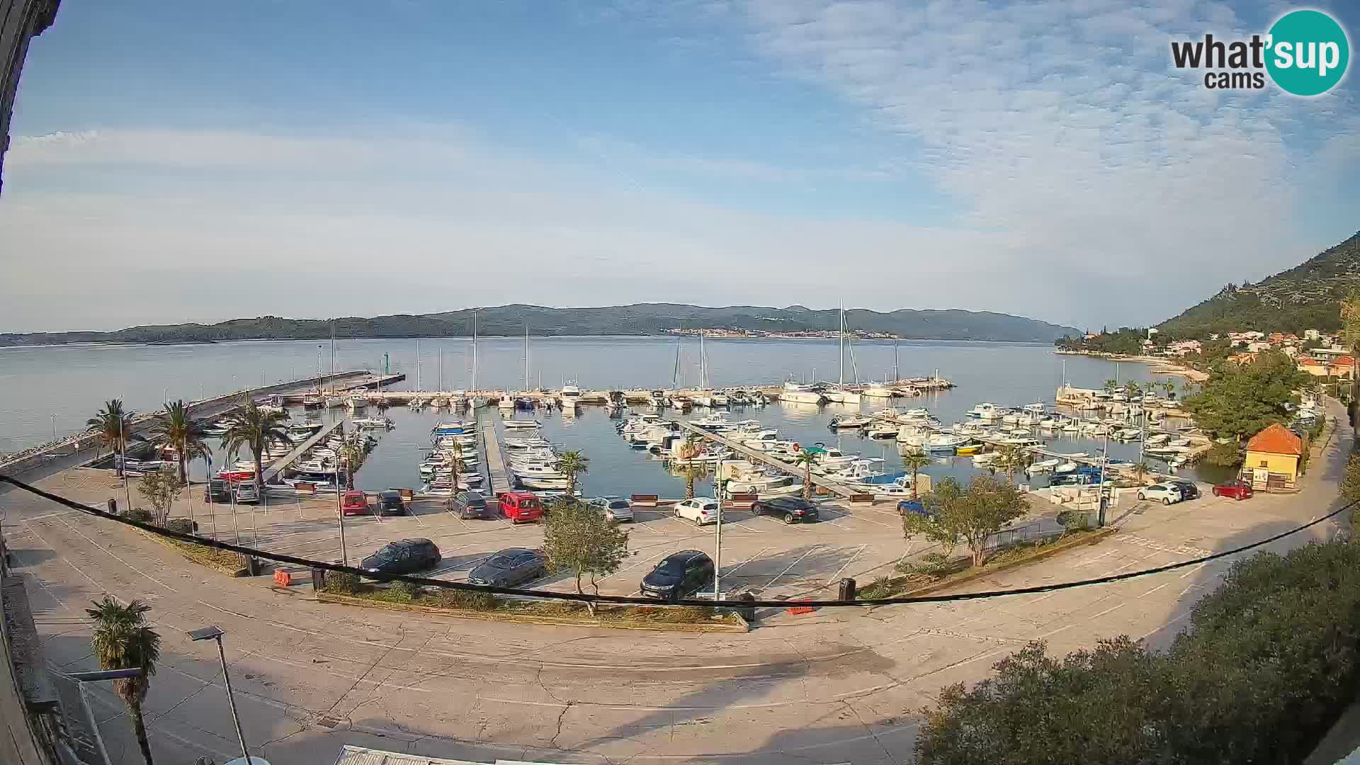 Webcam Orebić Uferpromenade – Fähre nach Korčula Live