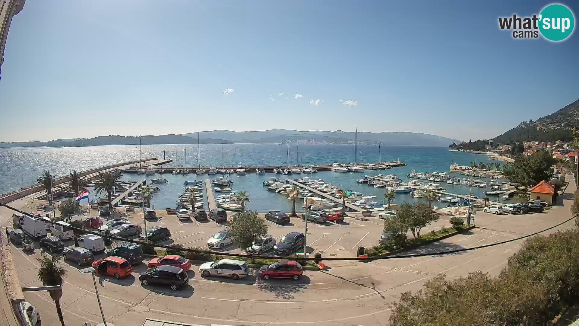 Web kamera Orebić Riva – Trajekt za Korčulu uživo