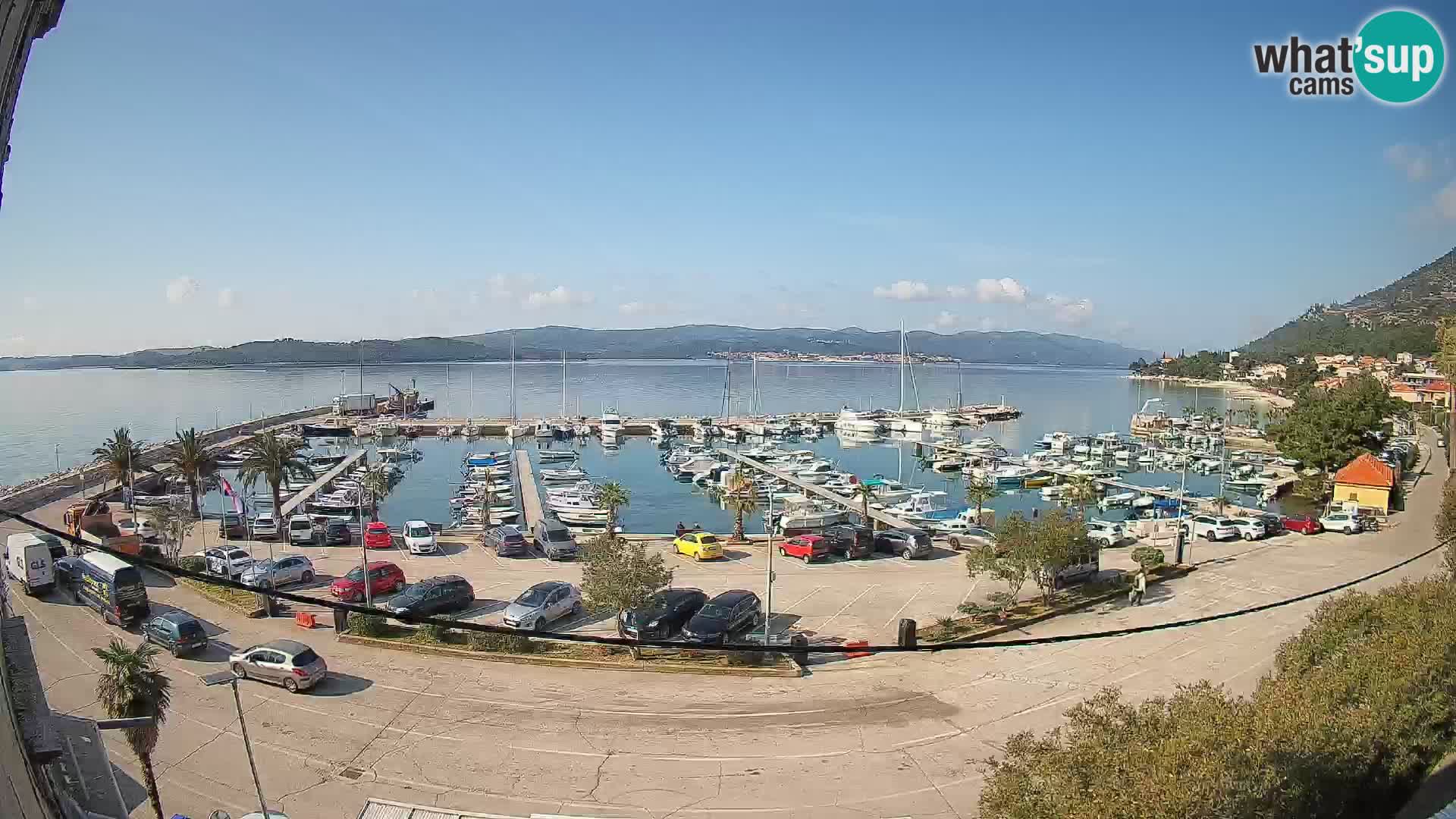 Webcam Orebić Riva – Ferry to Korčula Live