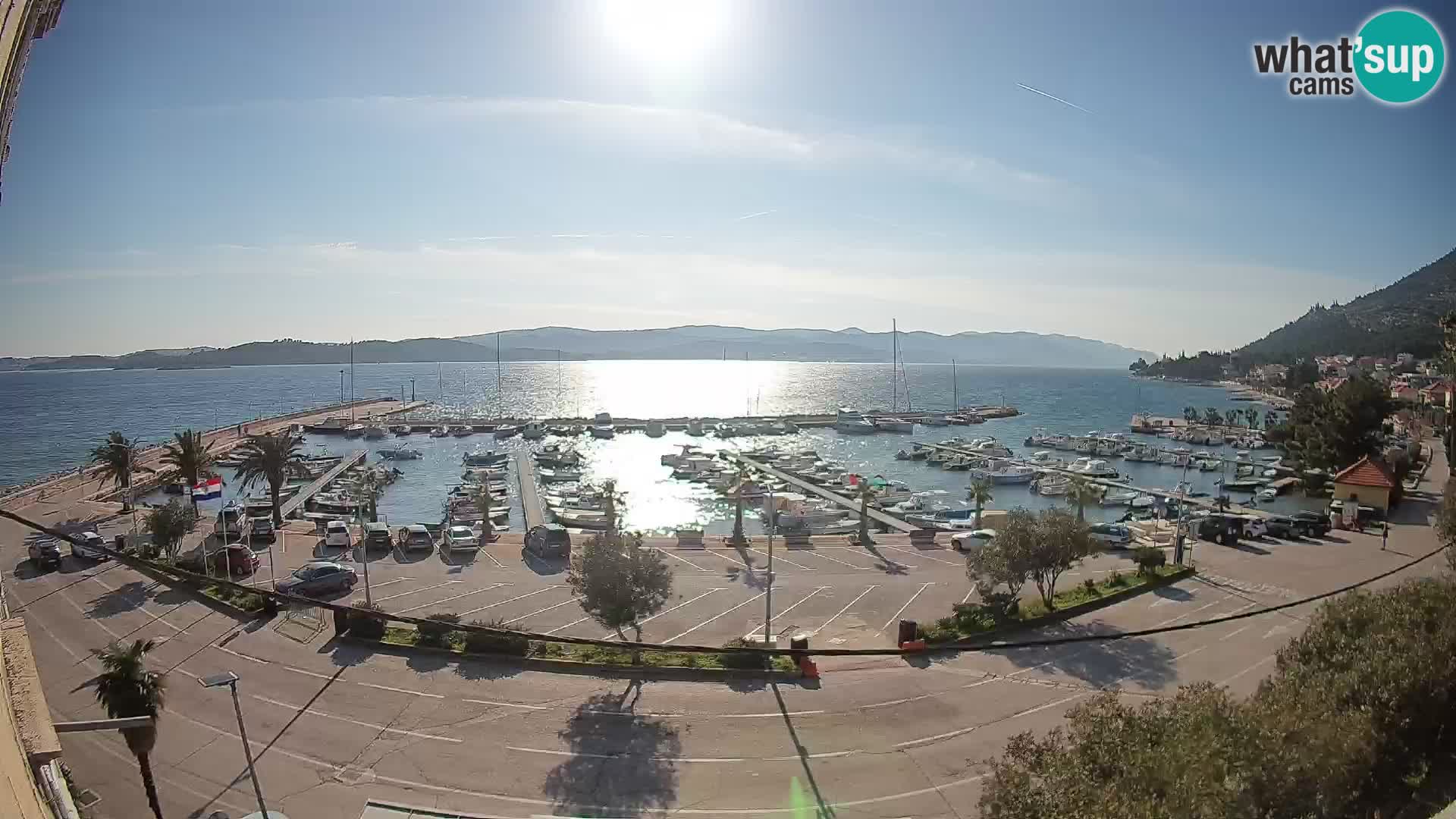 Webcam Orebić Riva – Ferry vers Korčula en direct