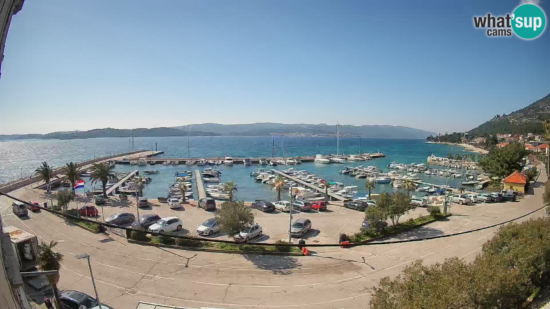 Webcam Orebić Riva – Ferry to Korčula Live