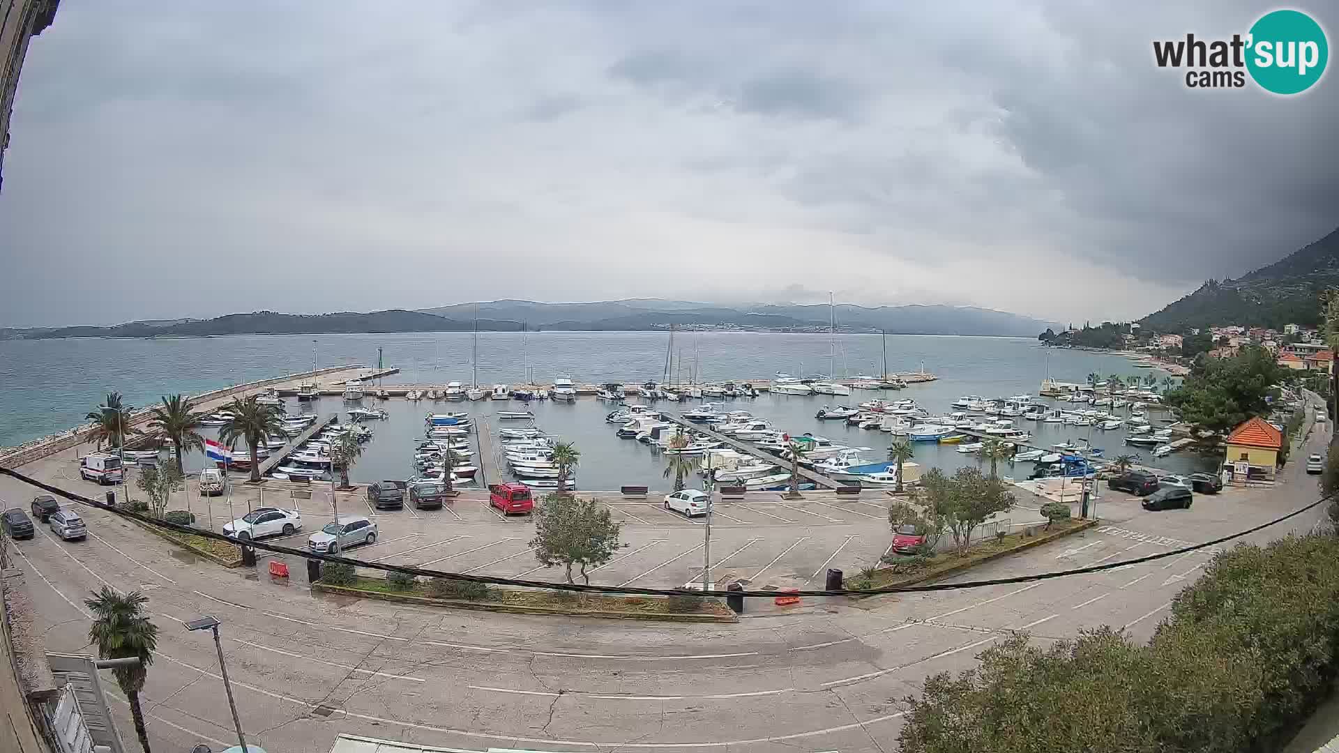 Spletna kamera Orebić Riva – Trajekt za Korčulo v živo