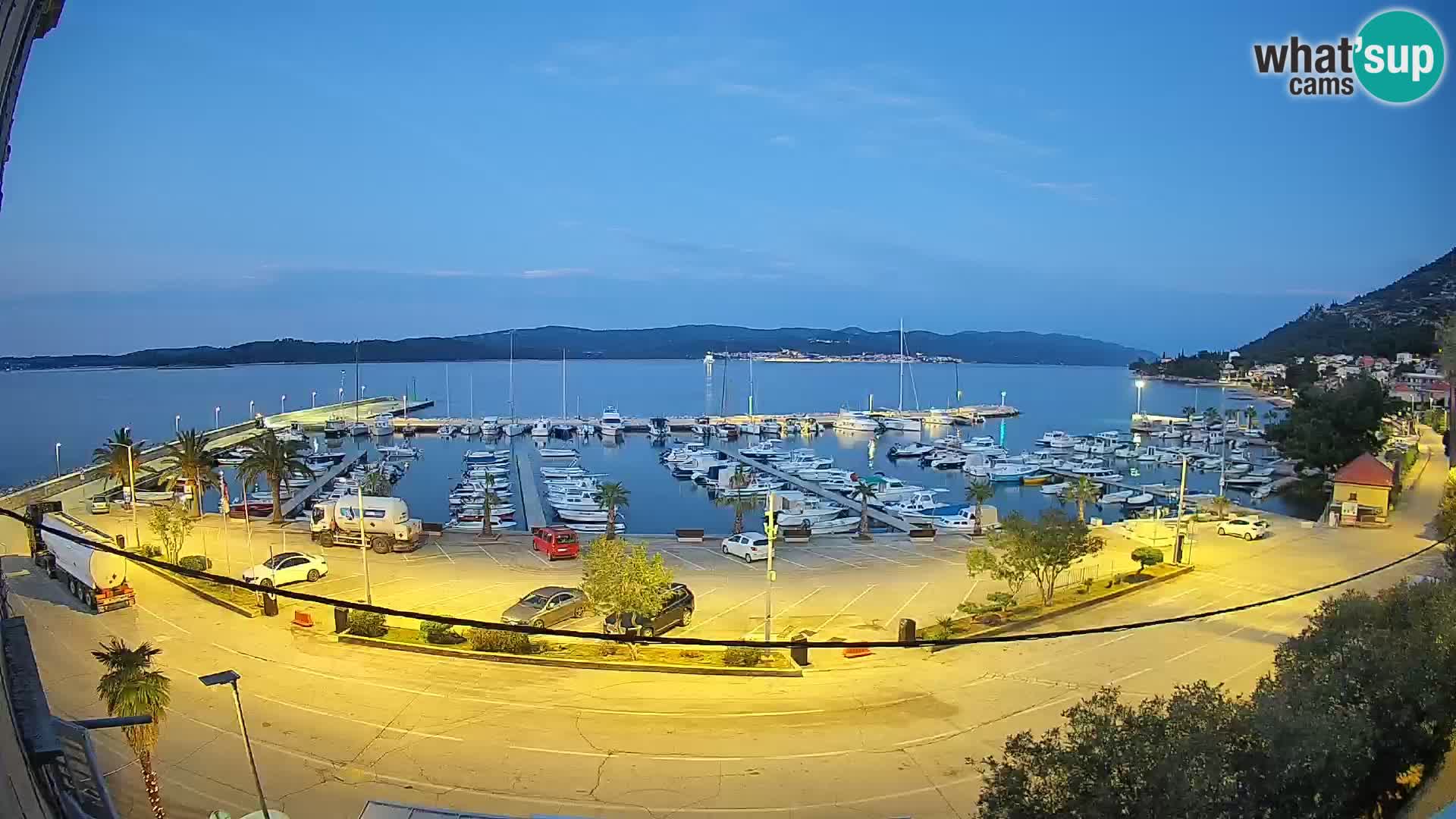 Webcam Orebić Uferpromenade – Fähre nach Korčula Live