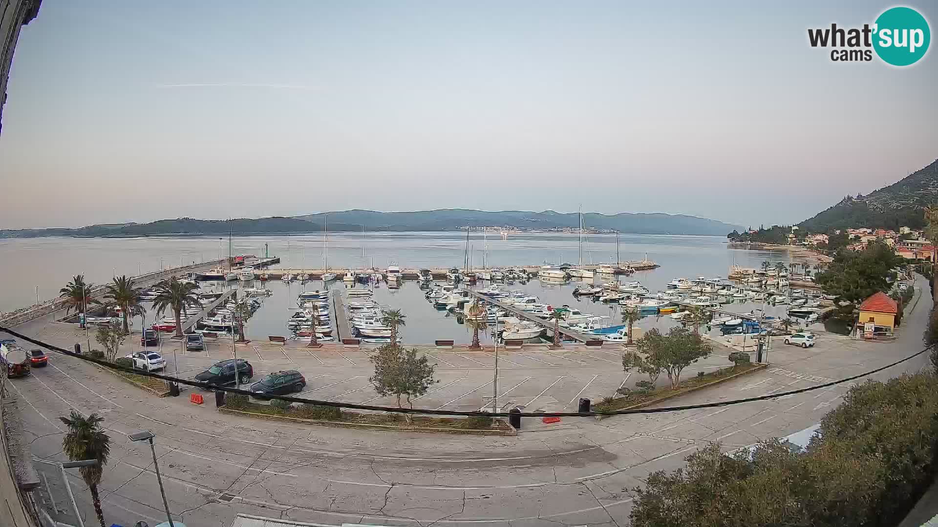 Webcam Orebić Riva – Ferry to Korčula Live