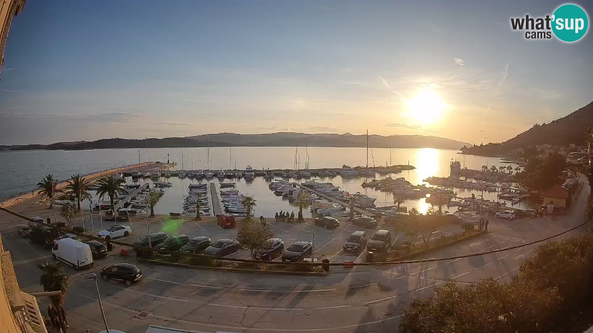 Webcam Orebić Riva – Ferry to Korčula Live