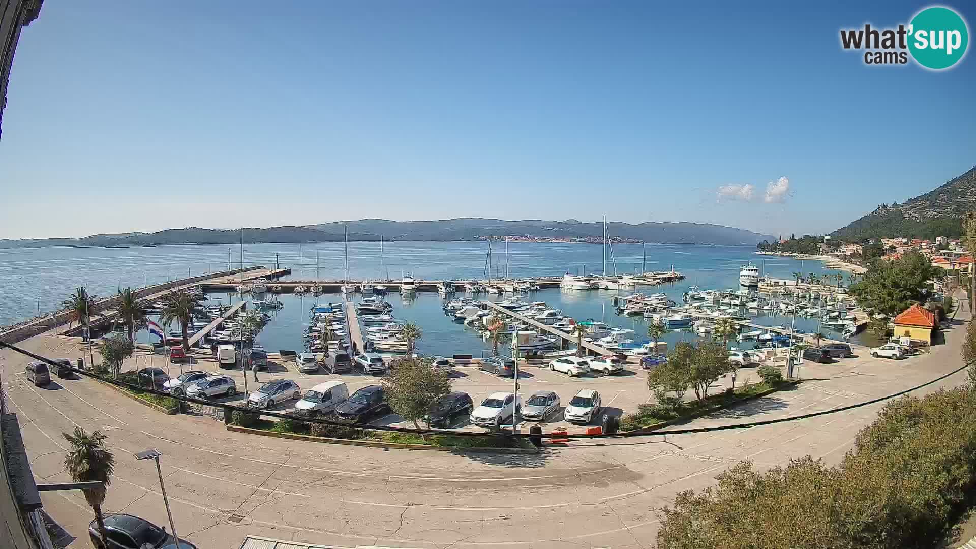 Webcam Orebić Uferpromenade – Fähre nach Korčula Live