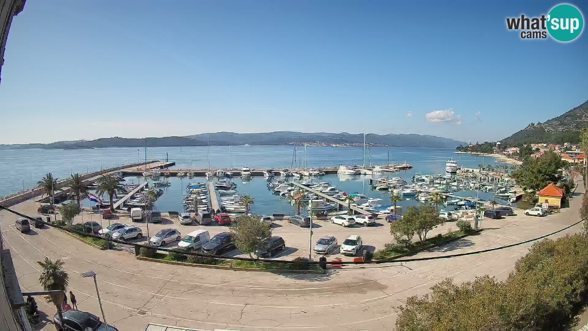 Webcam Orebić Uferpromenade – Fähre nach Korčula Live