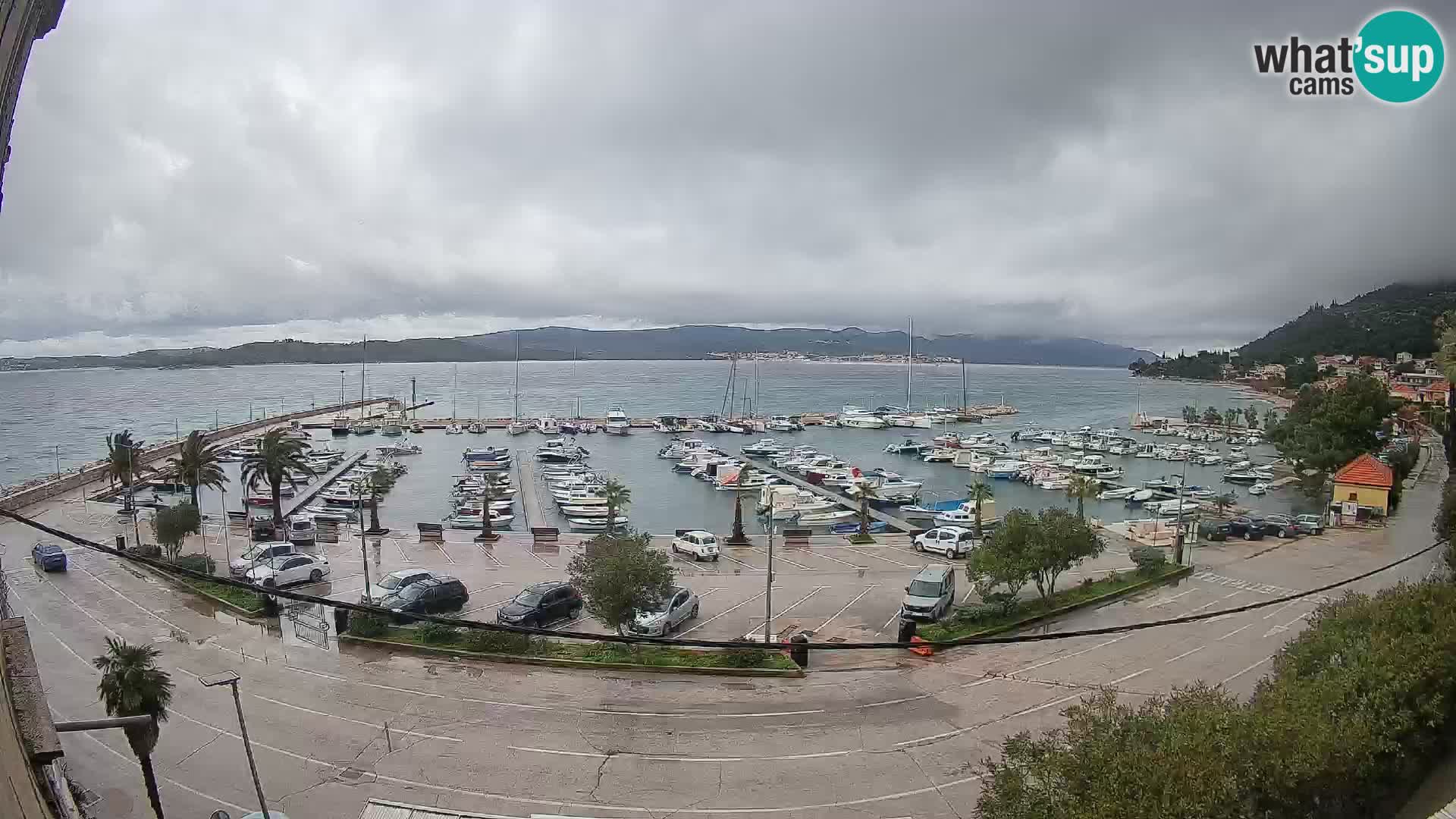Webcam Orebić Riva – Ferry a Korčula en vivo