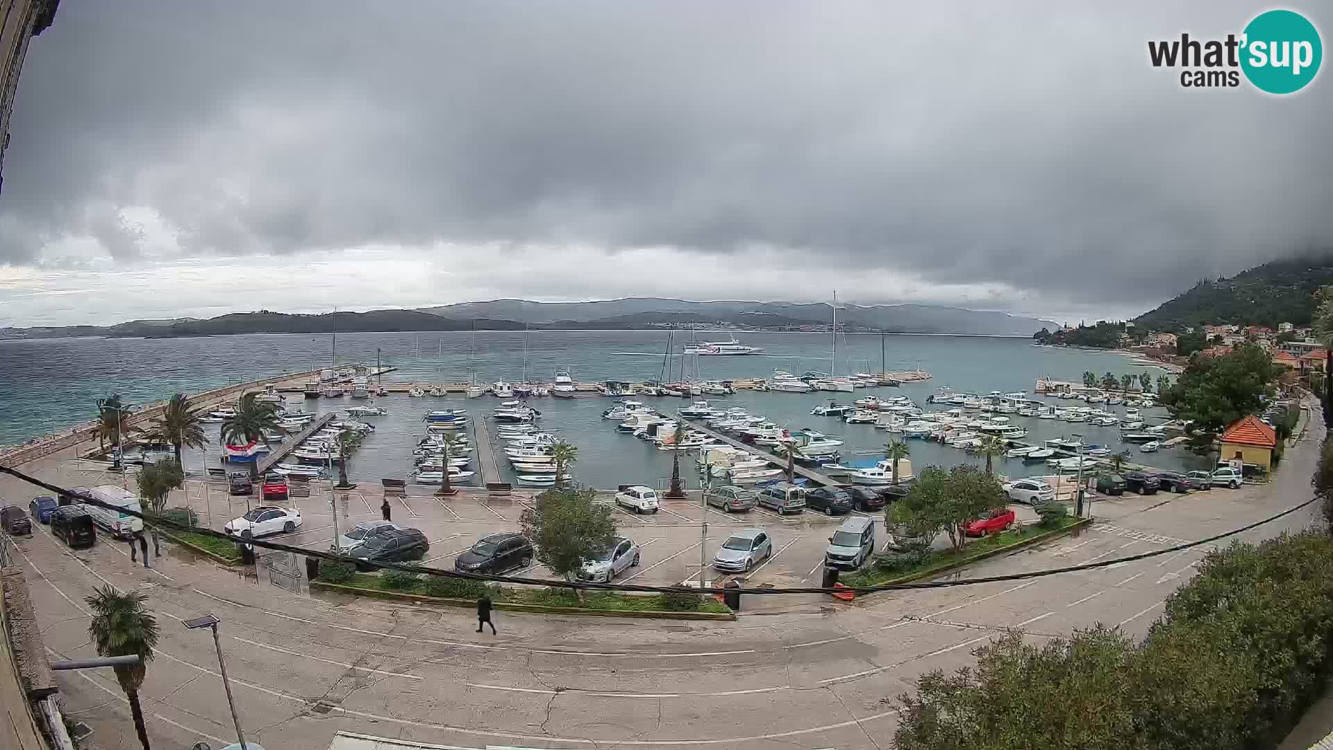 Webcam Orebić Riva – Ferry to Korčula Live