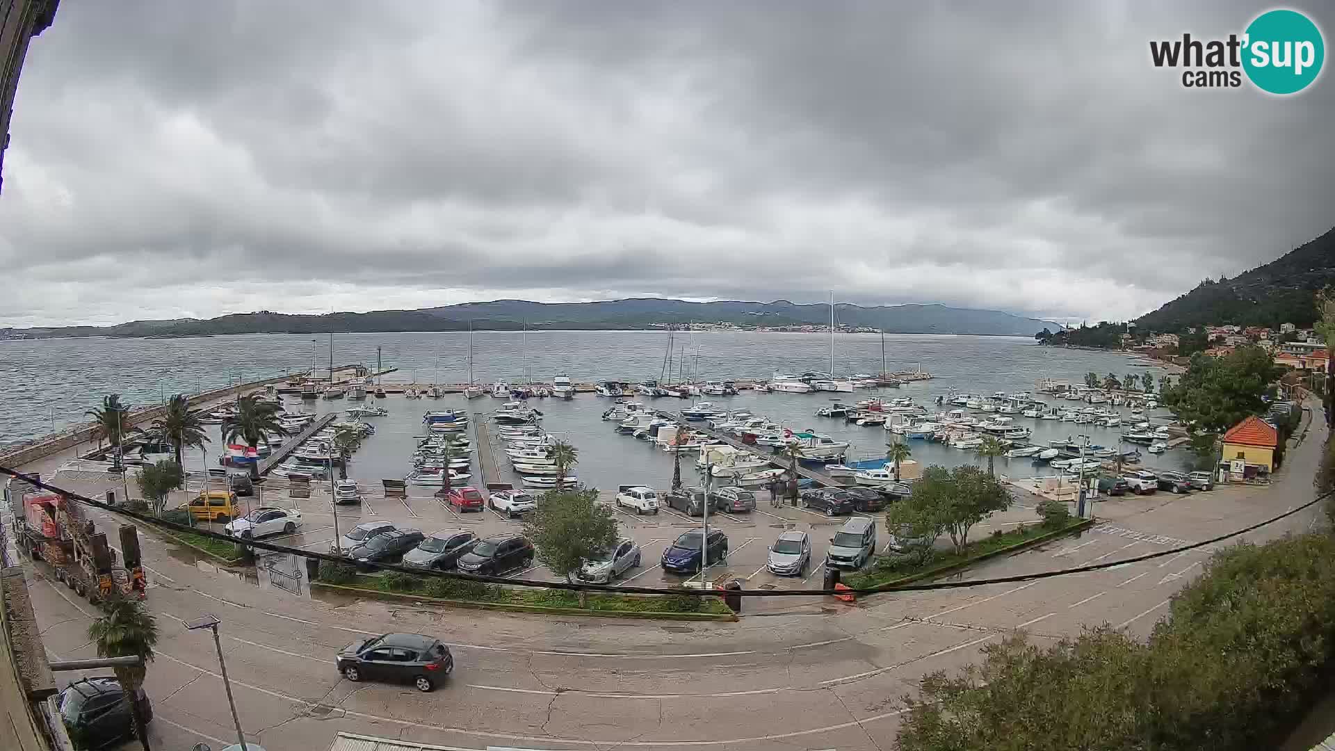 Webcam Orebić Riva – Ferry to Korčula Live