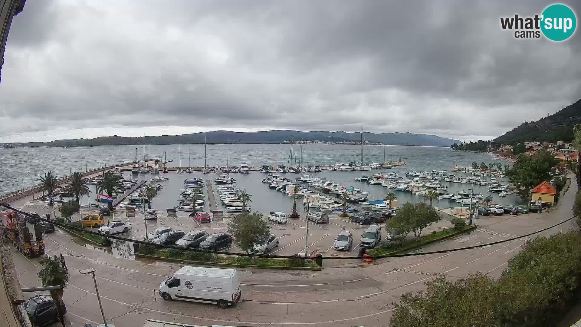 Webcam Orebić Riva – Ferry to Korčula Live
