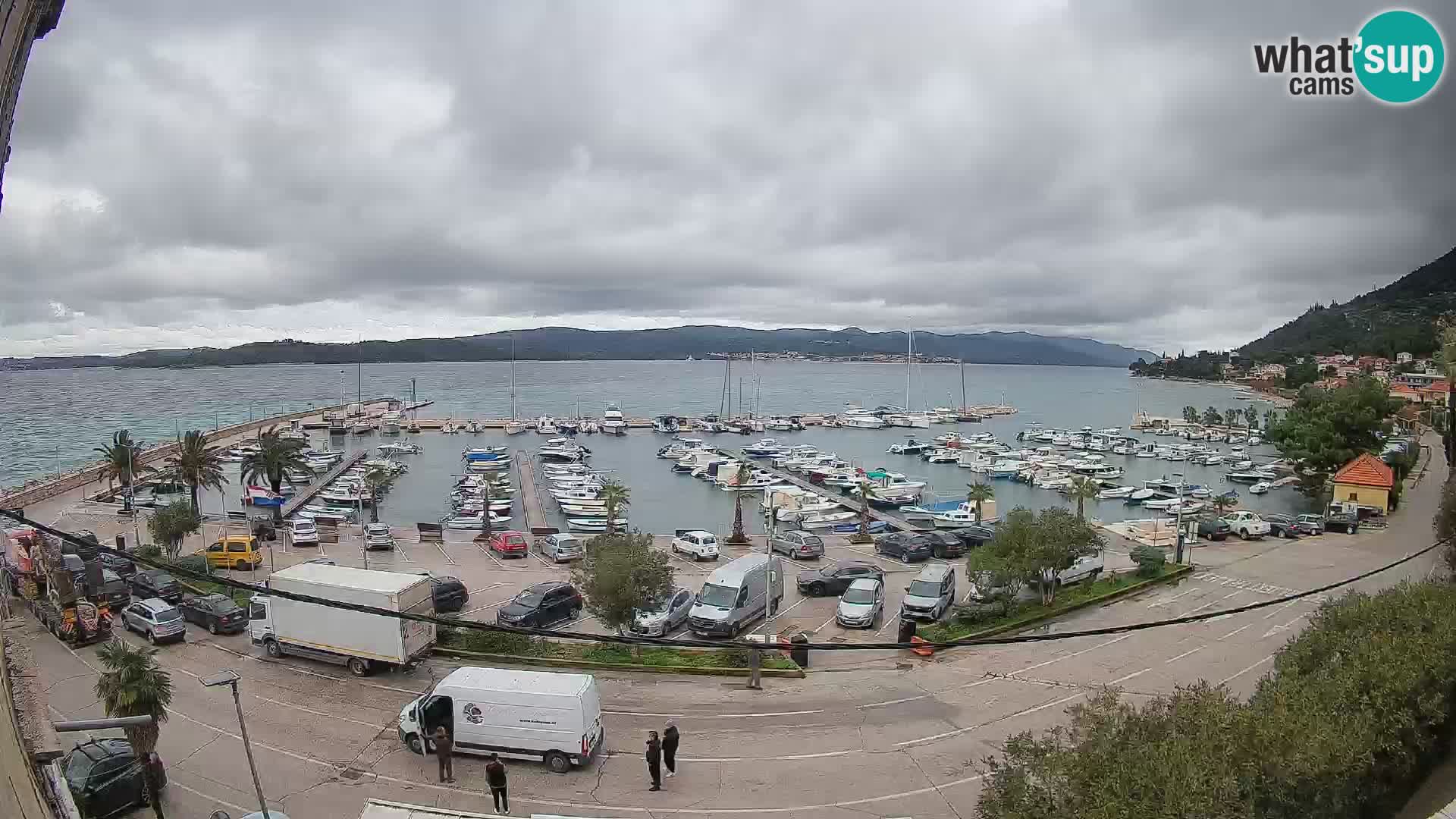 Webcam Orebić Riva – Ferry a Korčula en vivo