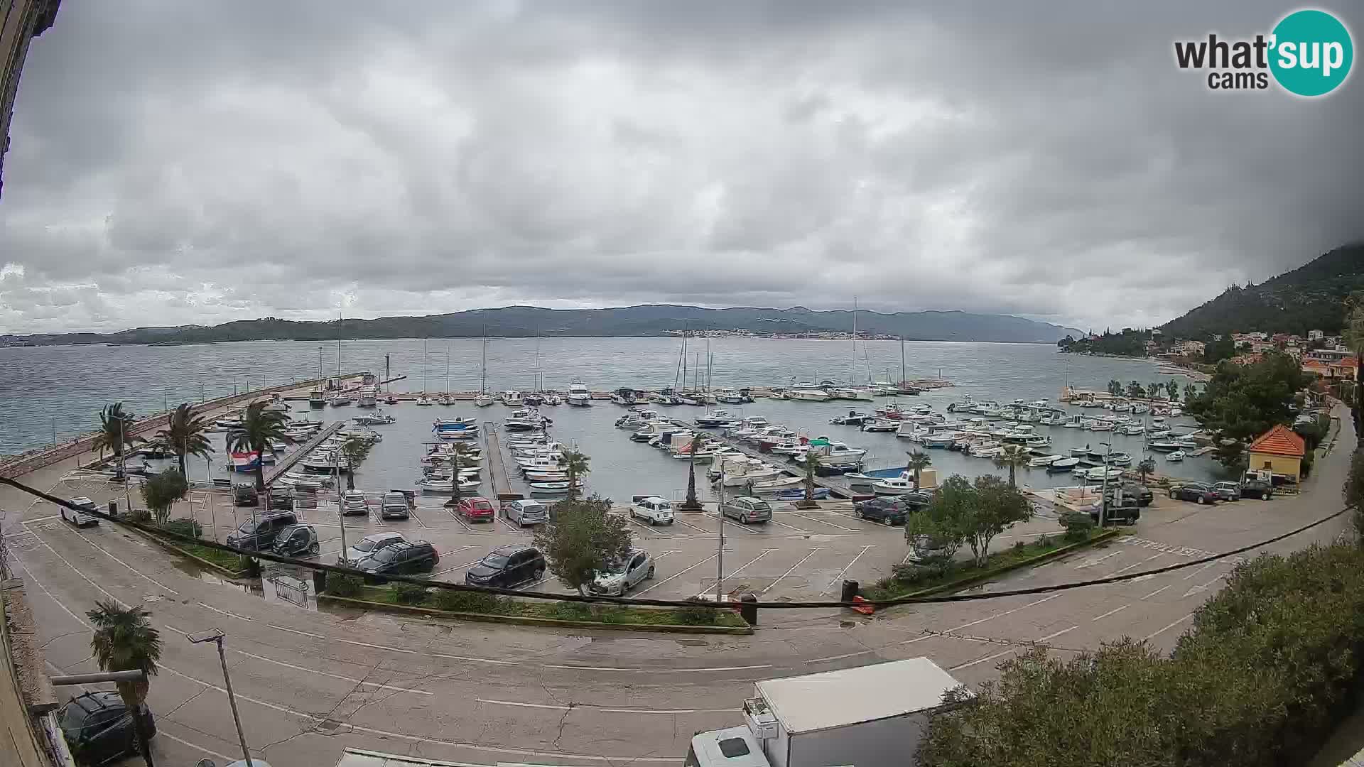 Webcam Orebić Riva – Ferry to Korčula Live