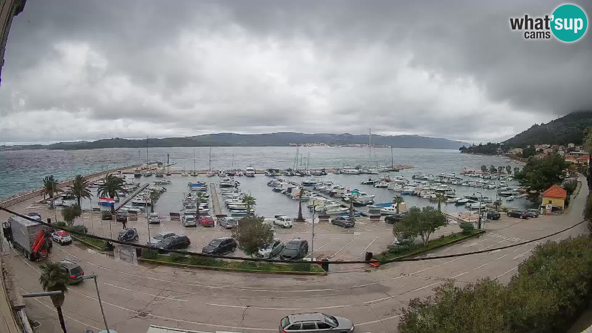 Webcam Orebić Riva – Ferry to Korčula Live