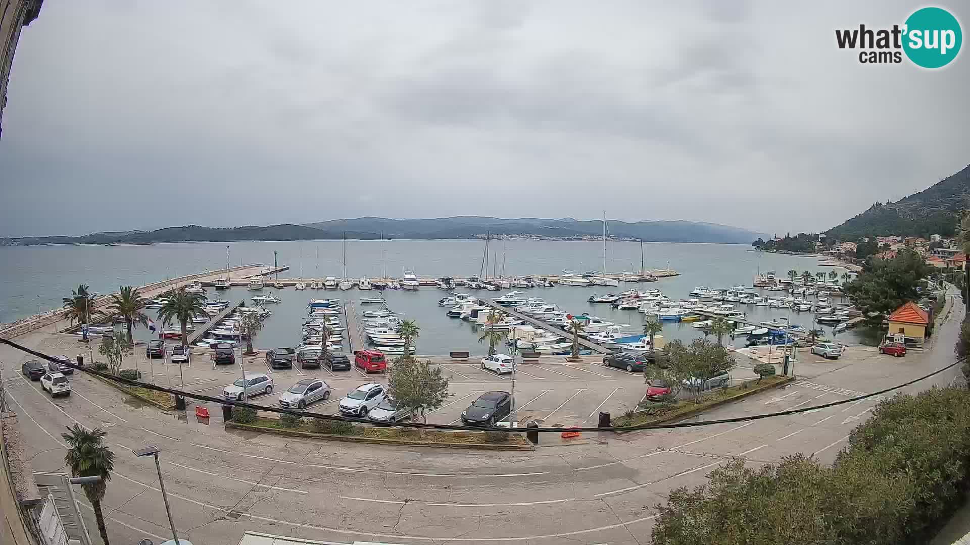 Webcam Orebić Riva – Ferry vers Korčula en direct