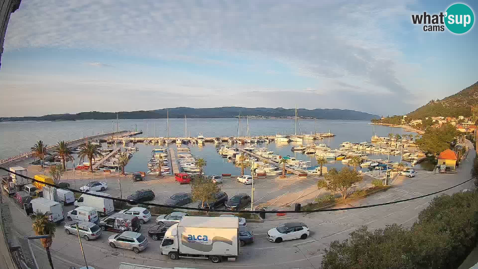 Spletna kamera Orebić Riva – Trajekt za Korčulo v živo