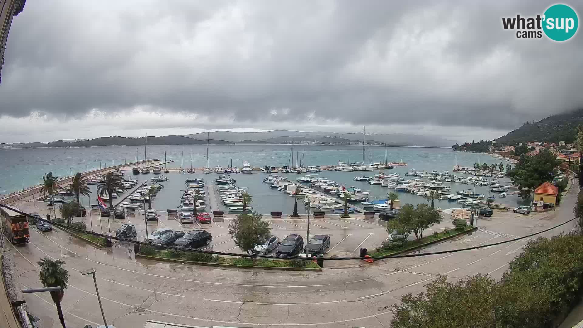 Spletna kamera Orebić Riva – Trajekt za Korčulo v živo